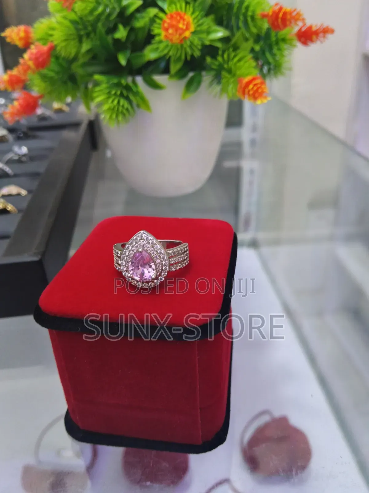 Pink  Engagement Ring 