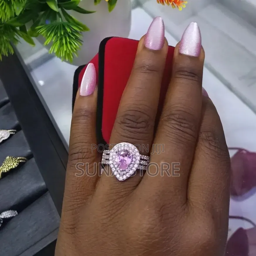 Pink  Engagement Ring 