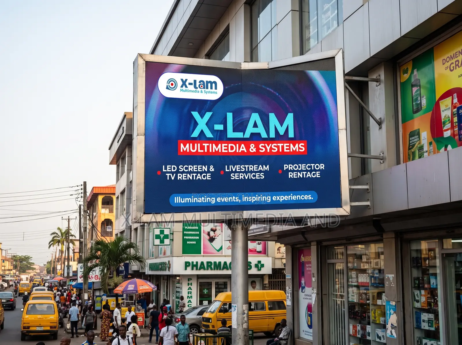 Electronic LED Sign for Pharmacy and Retail Shop