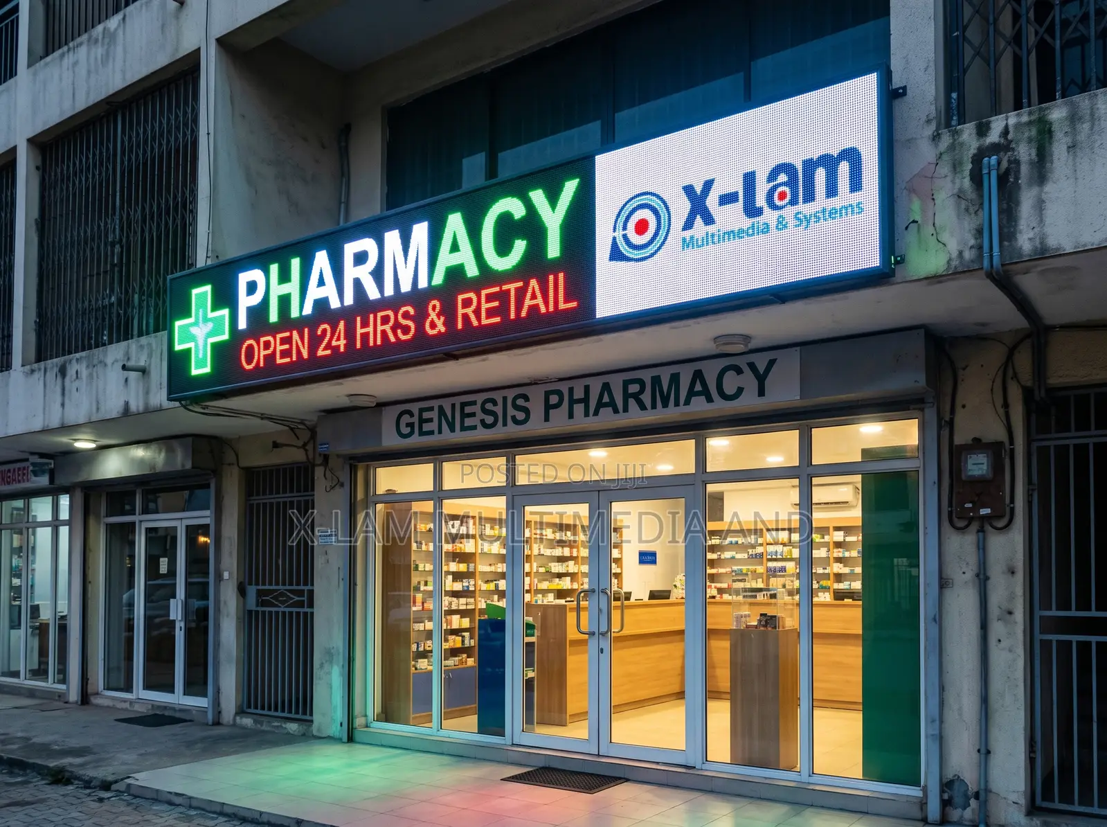 Electronic LED Sign for Pharmacy and Retail Shop