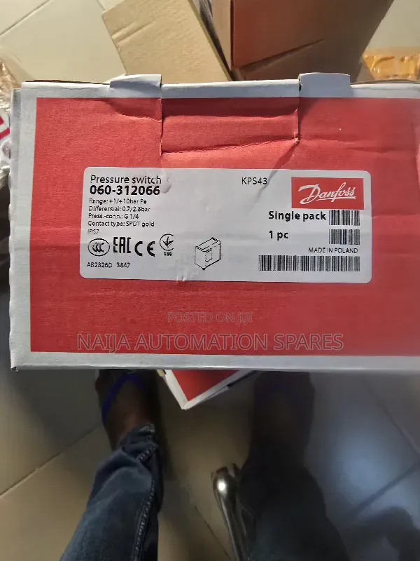 Danfoss Pressure Switch KPS43 | 060-312066 | 1 to 10bar