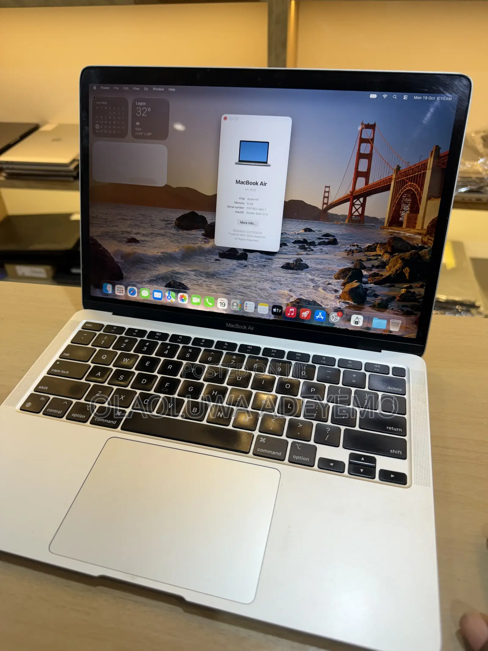 Laptop Apple MacBook Air 2020 M1 8GB Apple M1 SSD 256GB