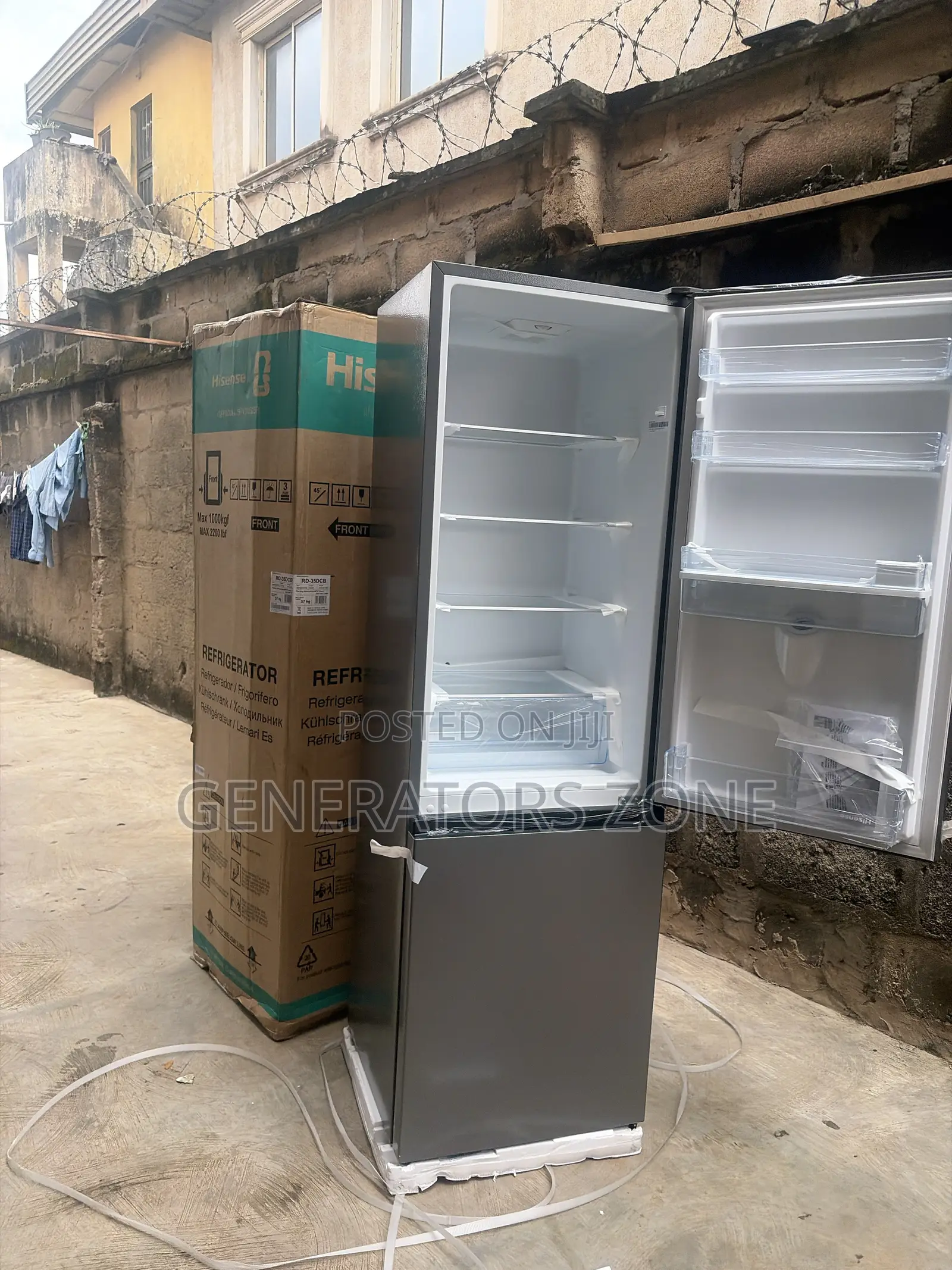 Hisense 264 Litres Bottom Freezer Double Door Refrigerator RD-35DCB