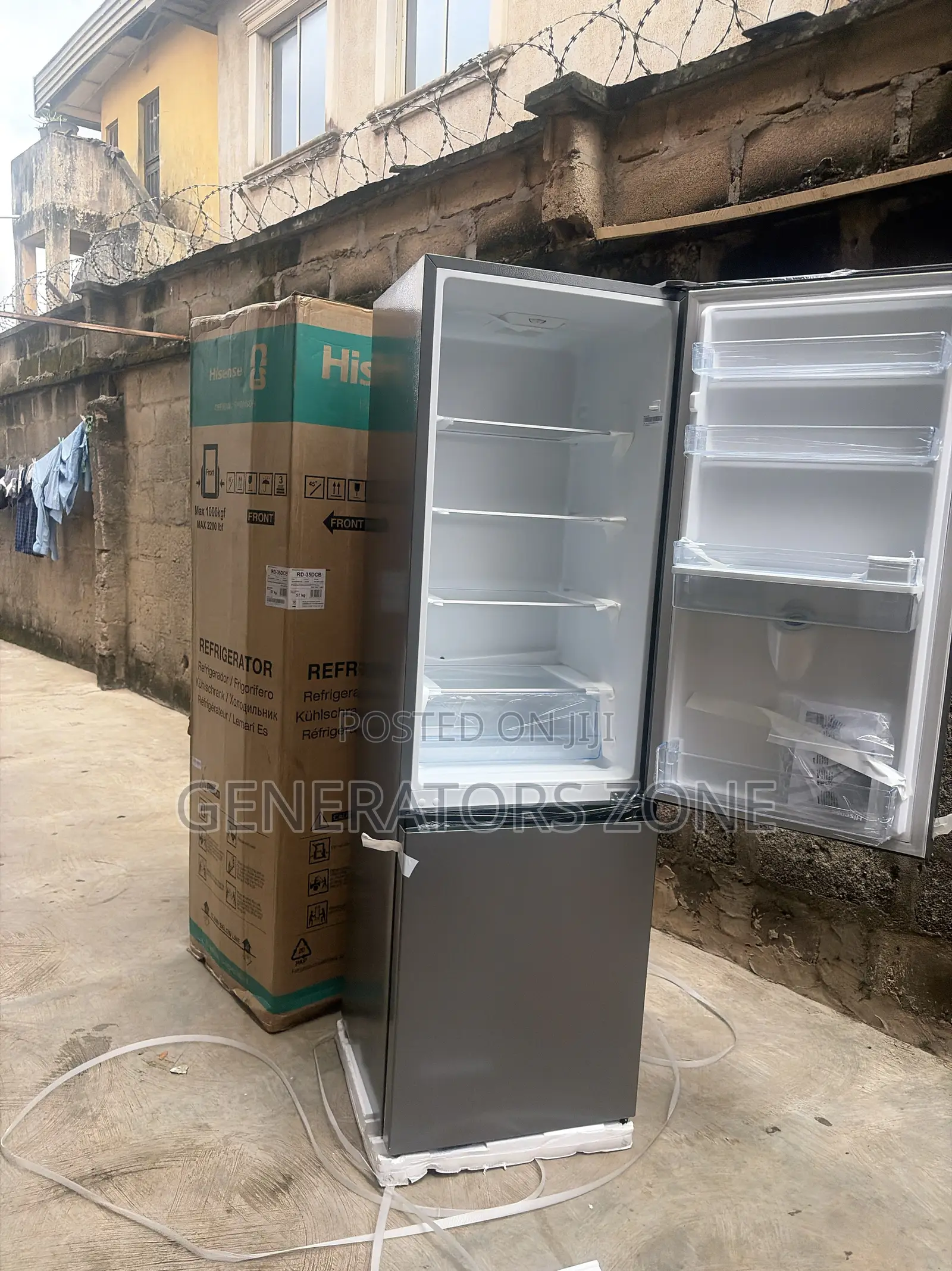 Hisense 264 Litres Bottom Freezer Double Door Refrigerator RD-35DCB