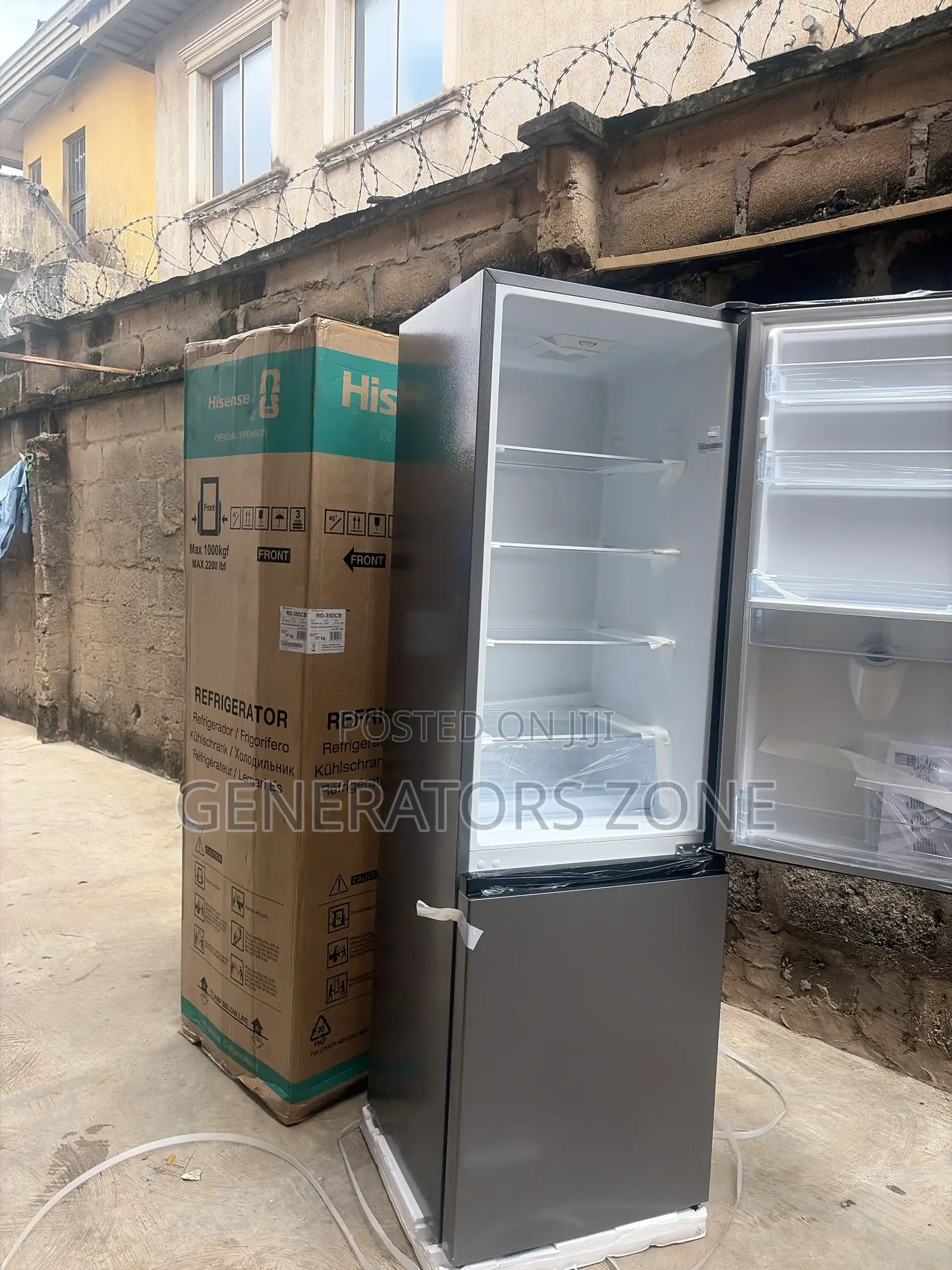 Hisense 264L Double Door Fridge With Water Dispenser – RD-35DCB