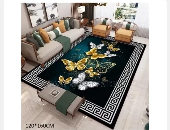 Modern 3d Pattern Large Center Rug- 120*160cm(4ft X 6ft)-Bu