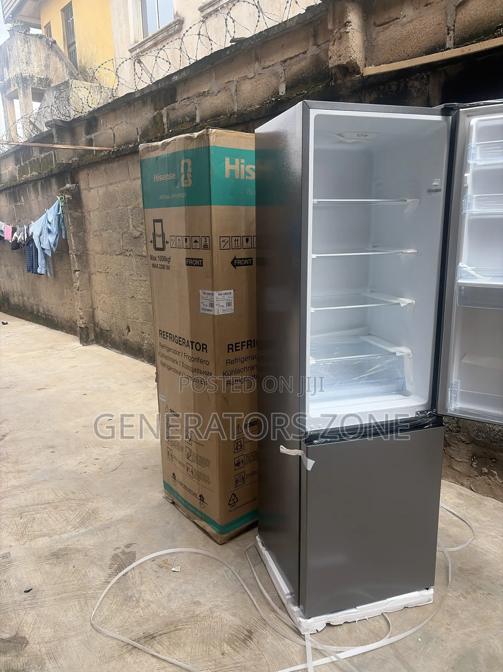 Hisense RD-35DCB Bottom Mount Freezer Refrigerator 264 Litres