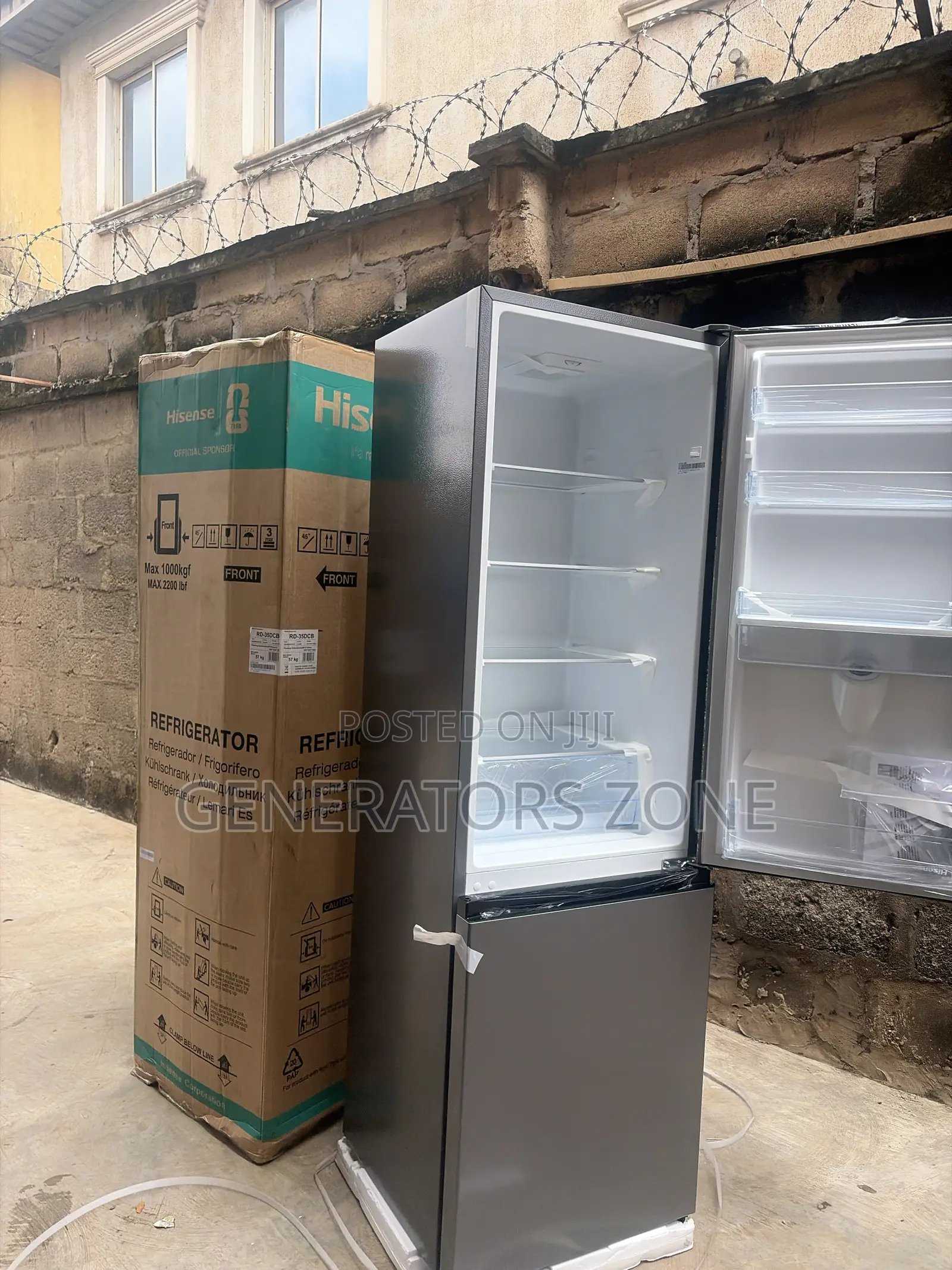 Hisense RD-35DCB Bottom Mount Freezer Refrigerator 264 Litres