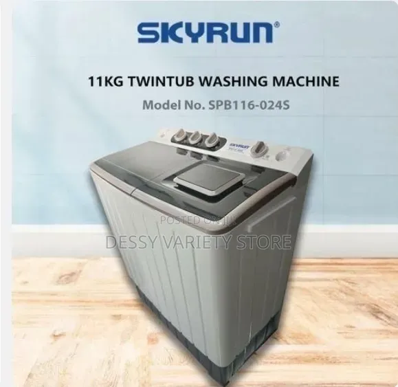 Skyrun 11kg Twin Tub Semi-Automatic Washing Machine (Spb116-024s)