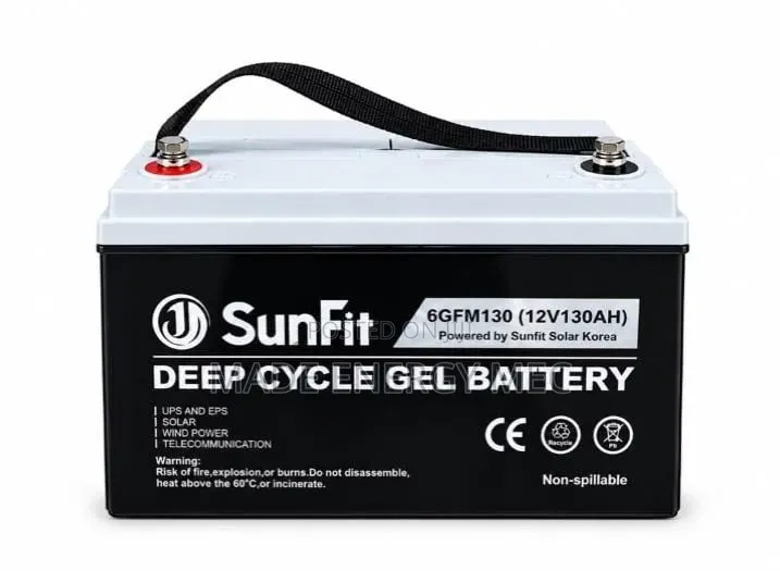 SunFit 12V 130Ah Deep Cycle Gel Battery
