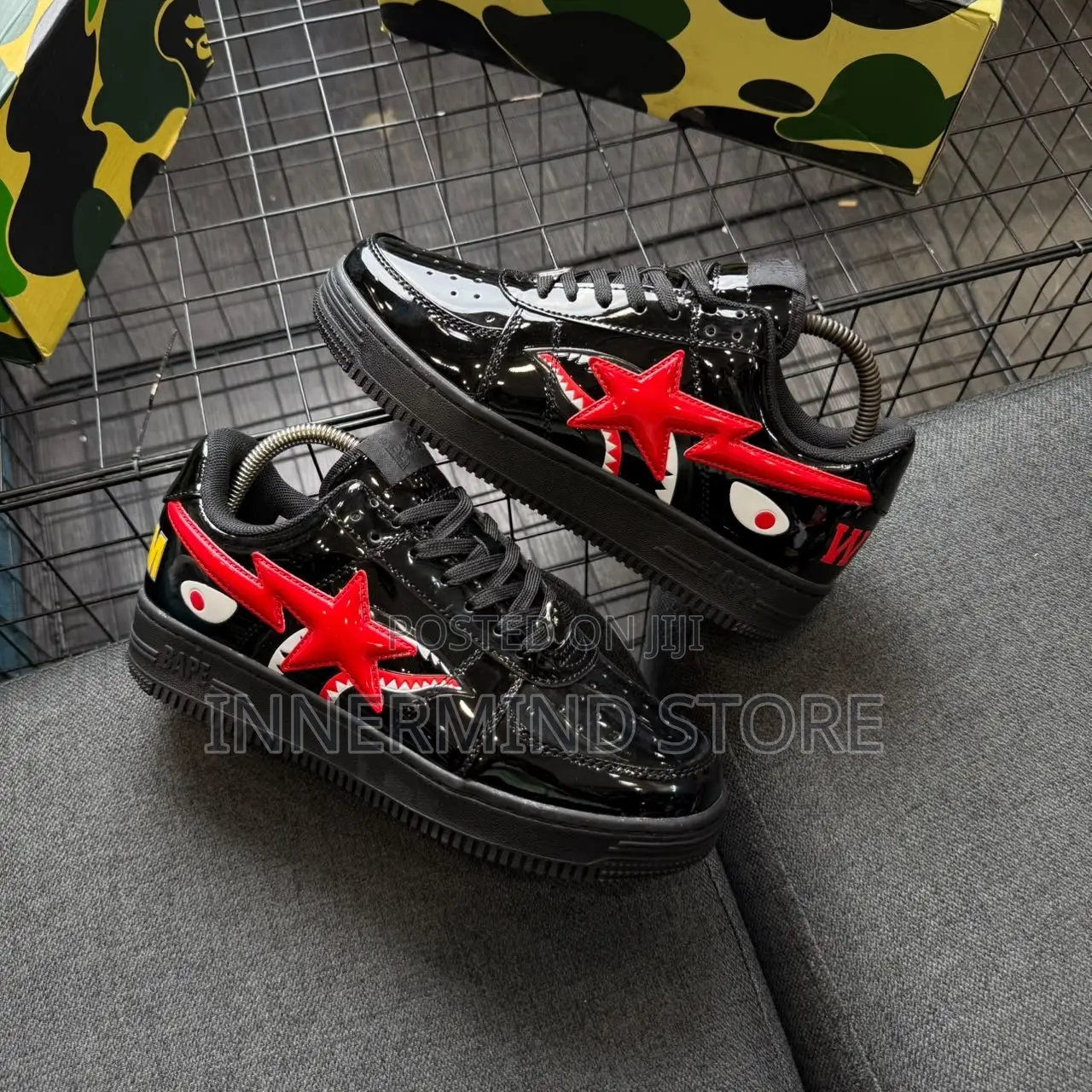 New Bathing Ape Bape Sta Low Shark Sneakers