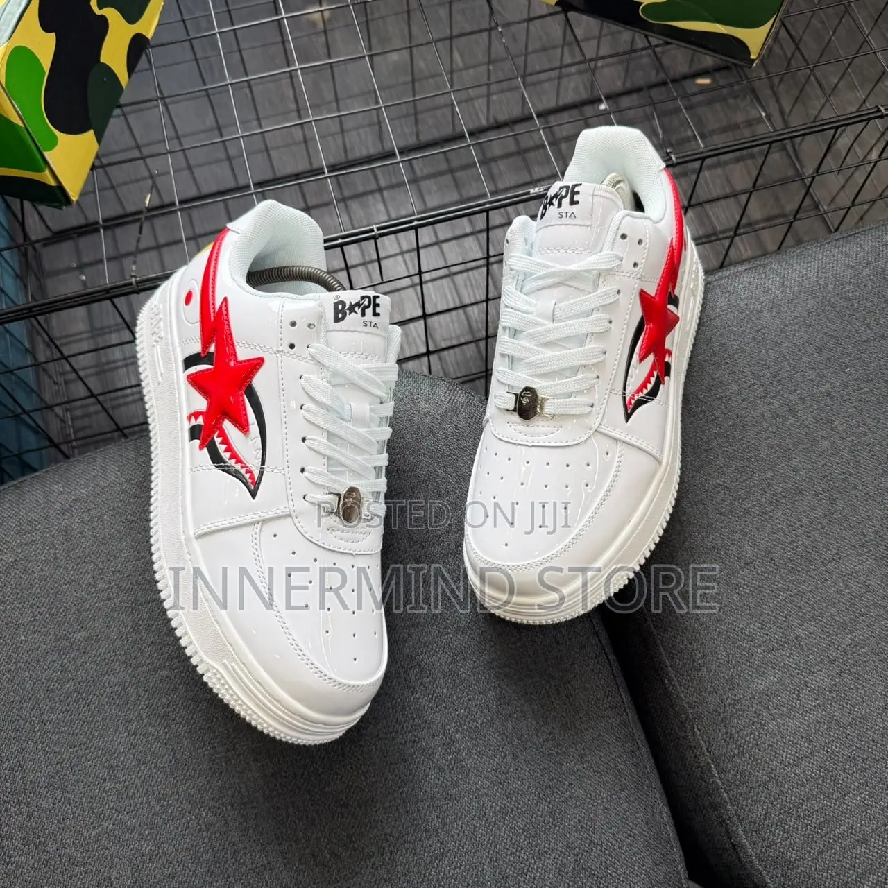 New Bathing Ape Bape Sta Low Shark Sneakers