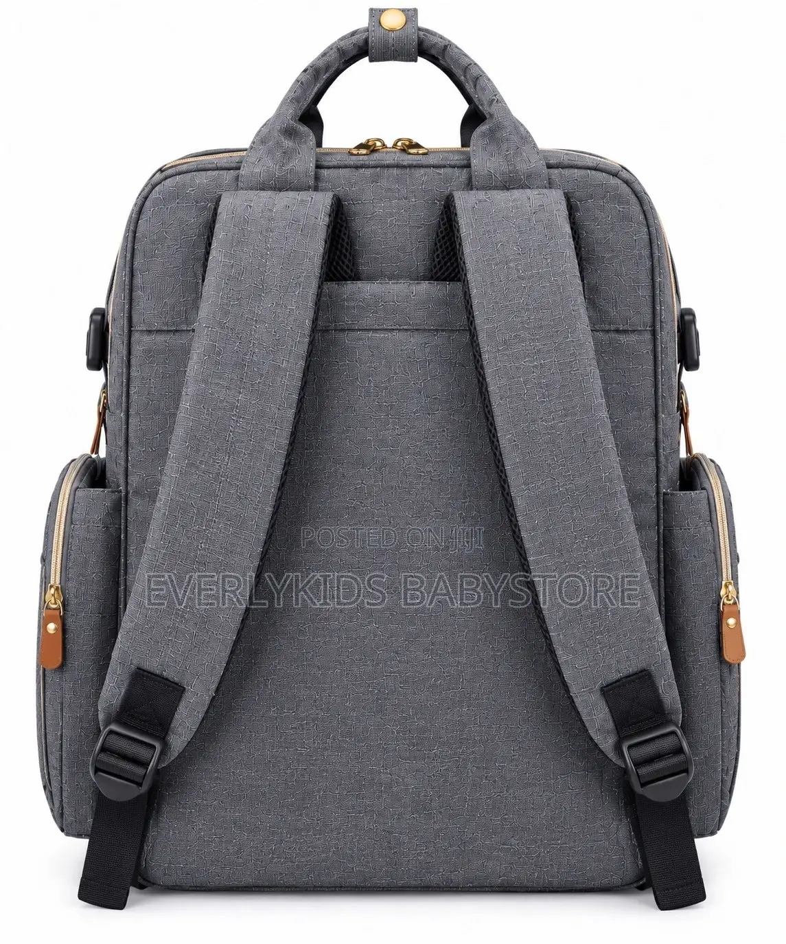 2 in 1 Baby Diaper Backpack With Bassinet Bed - Grey
