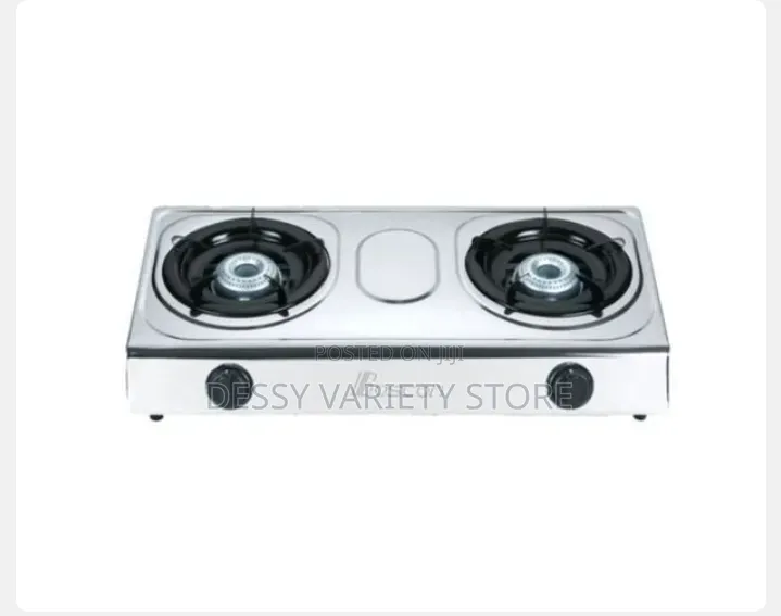 Boscon Auto Ignition Table Top Gas Cooker-2 Burner-Silver Bos-Gs012
