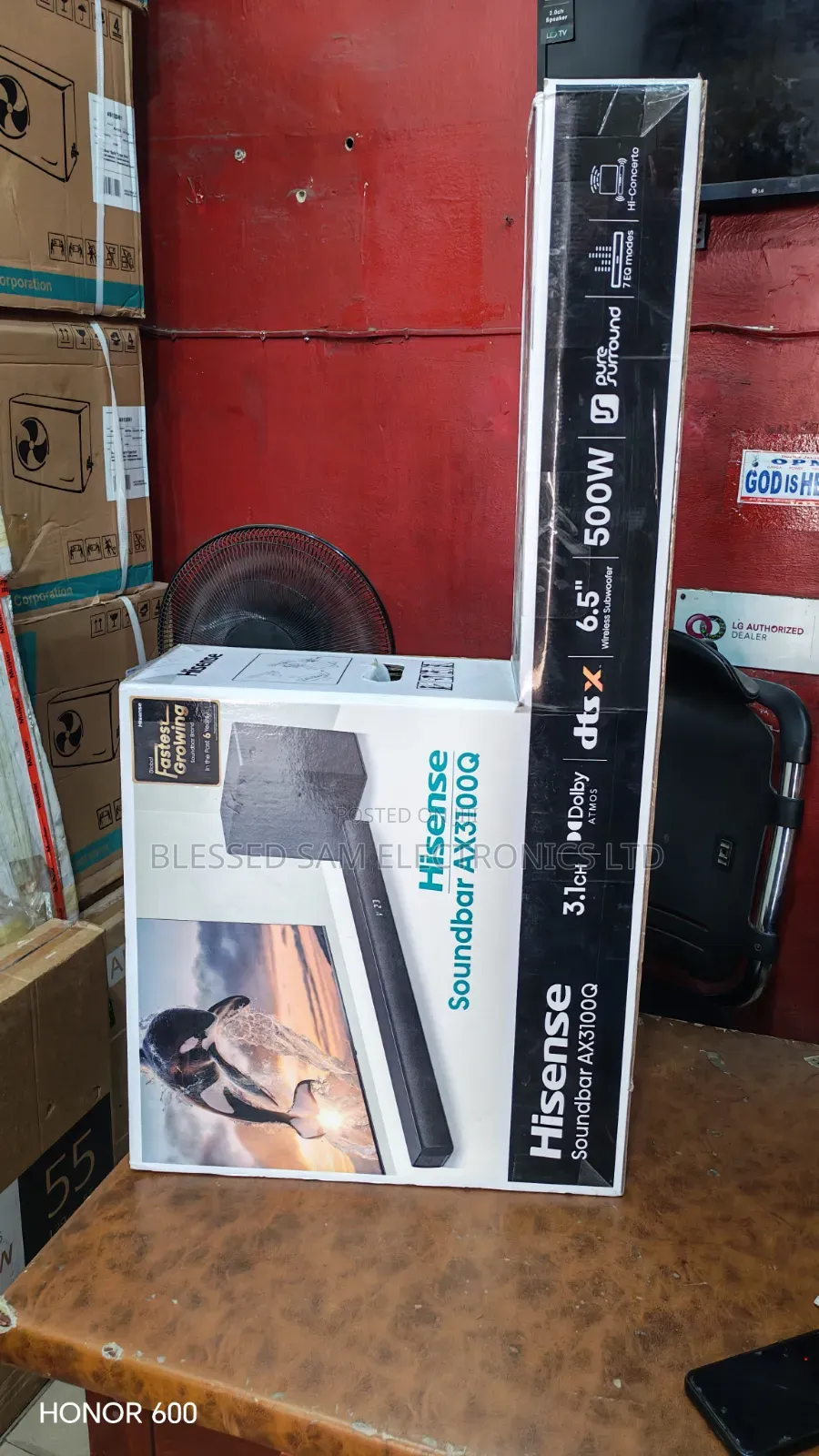New Hisense 3.1Ch Dolby Atmos 500W Bluetooth Sound Bar |AUD3100Q-AX