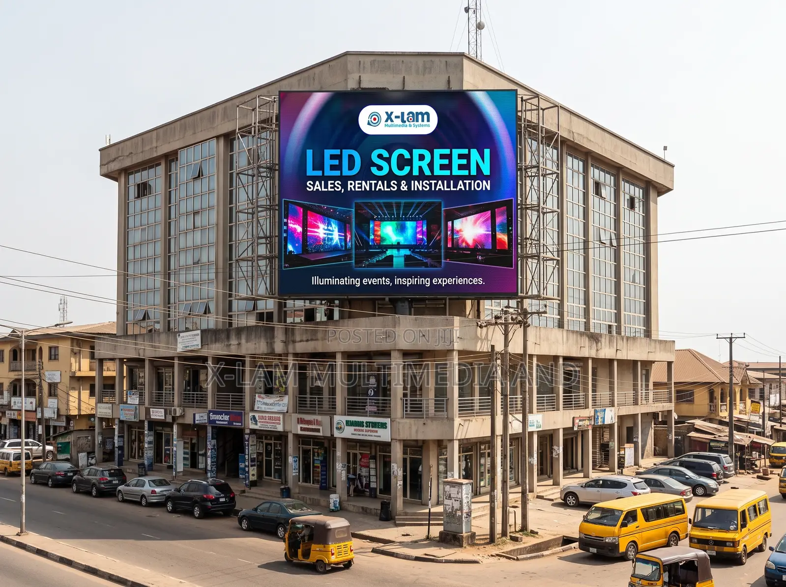 LED Advertising Screen for Commercial Properties