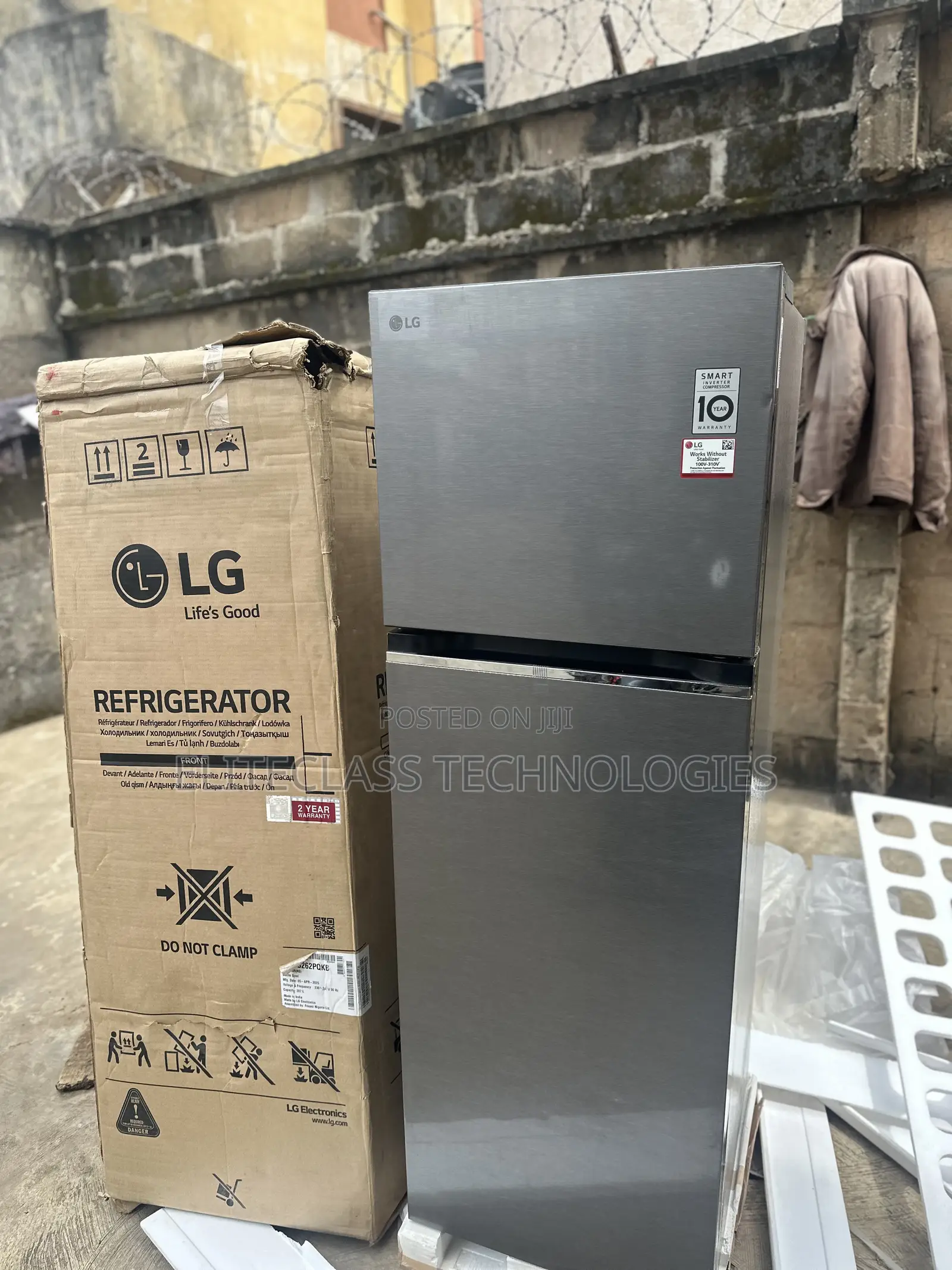 LG GL-B262PQKB Long-Lasting Double Door Home Refrigerator