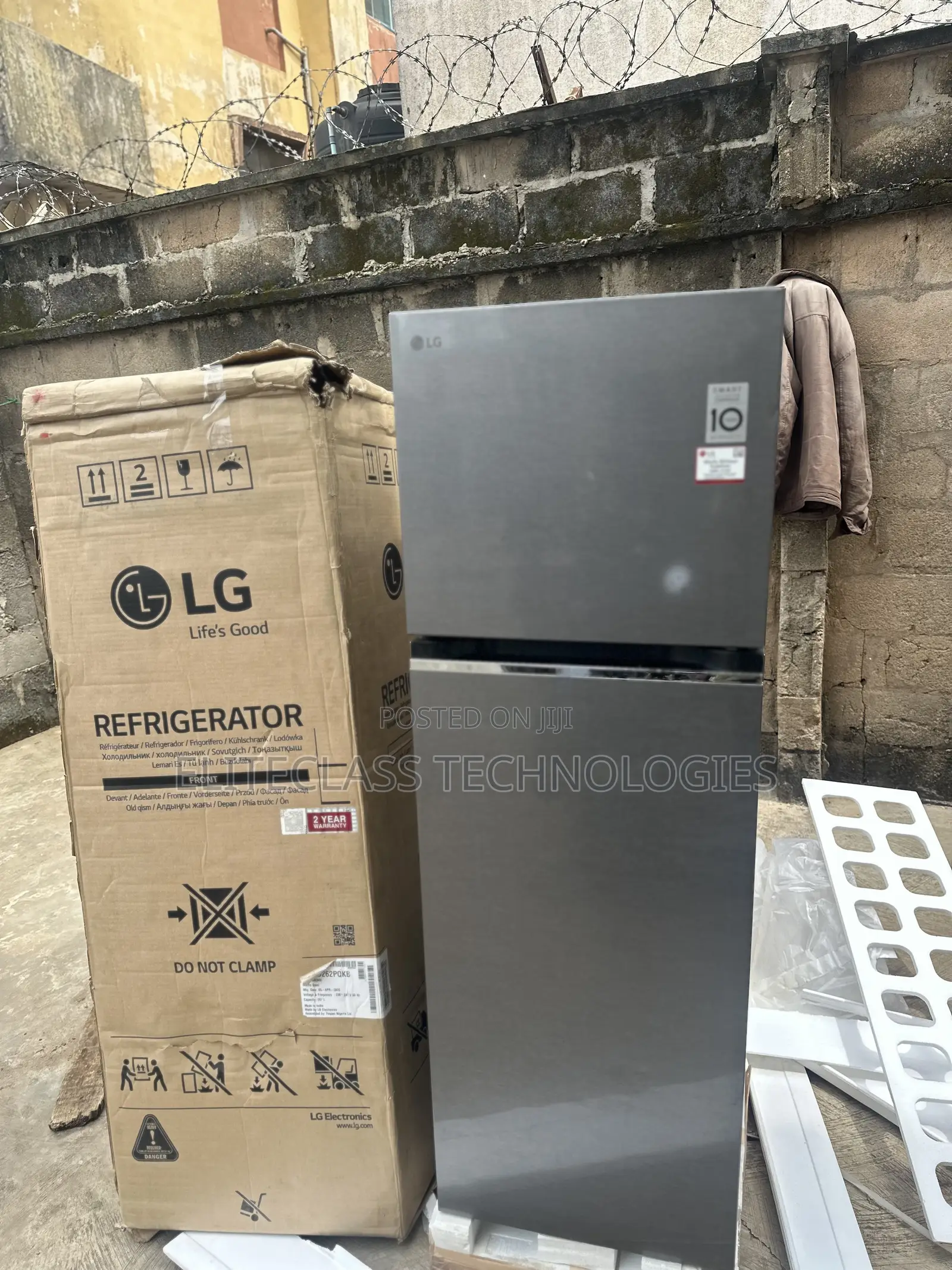 LG GL-B262PQKB Long-Lasting Double Door Home Refrigerator