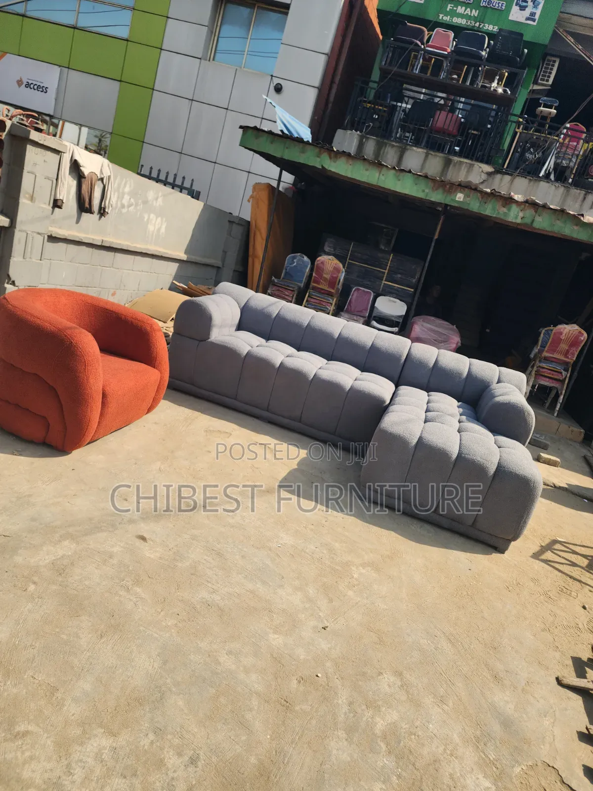 L-Shaped Sofa Couch Made With Topnotch Materials