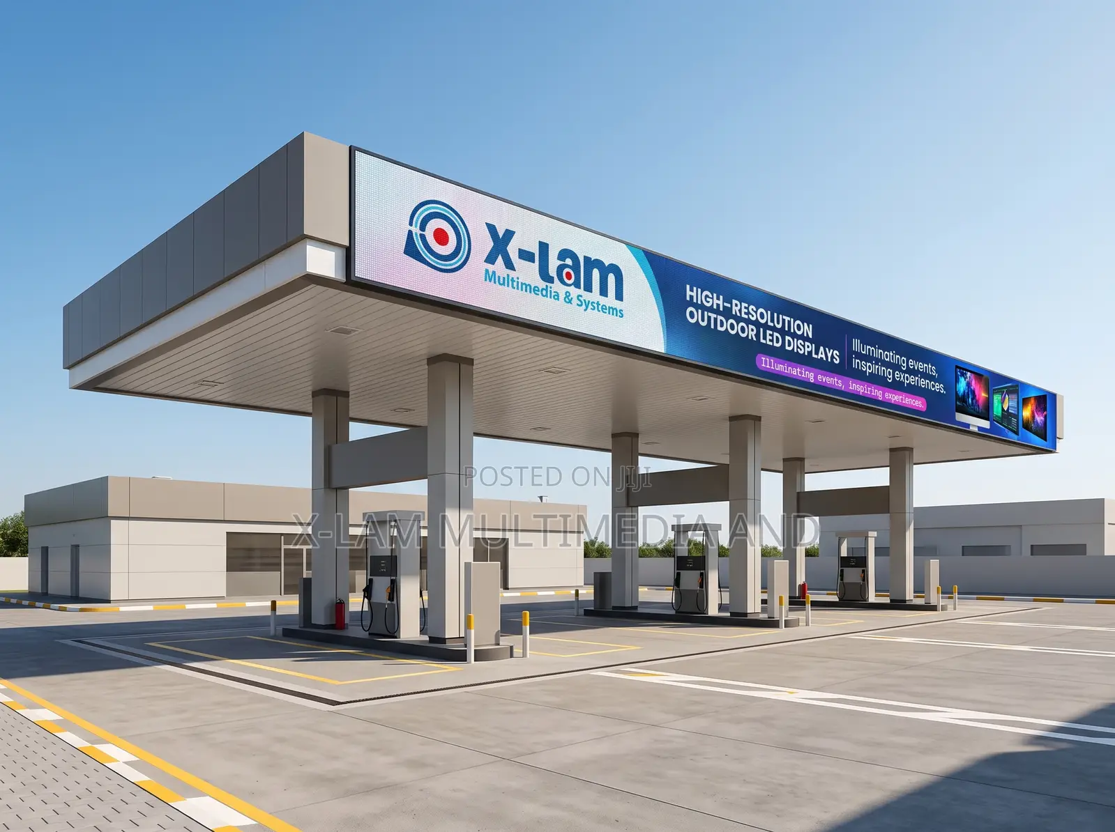 Outdoor LED Display for Filling Station Forecourt
