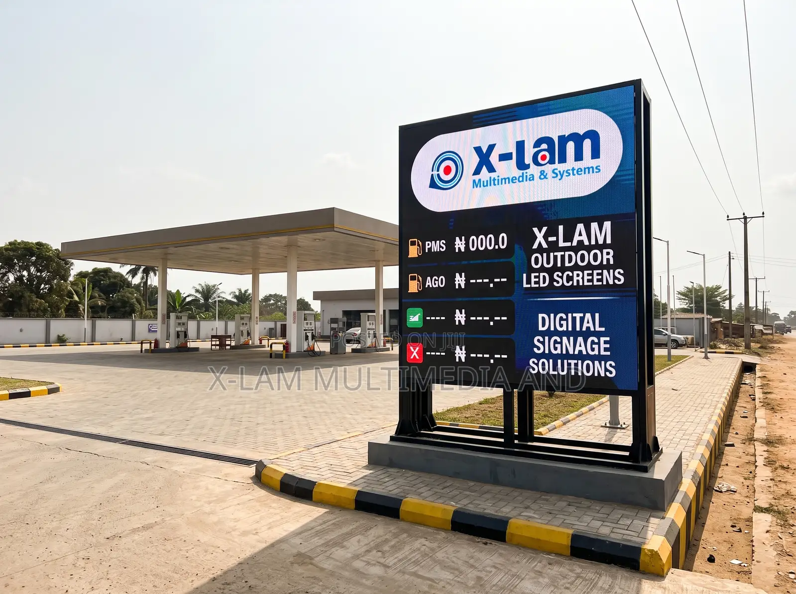 Outdoor LED Display for Filling Station Forecourt