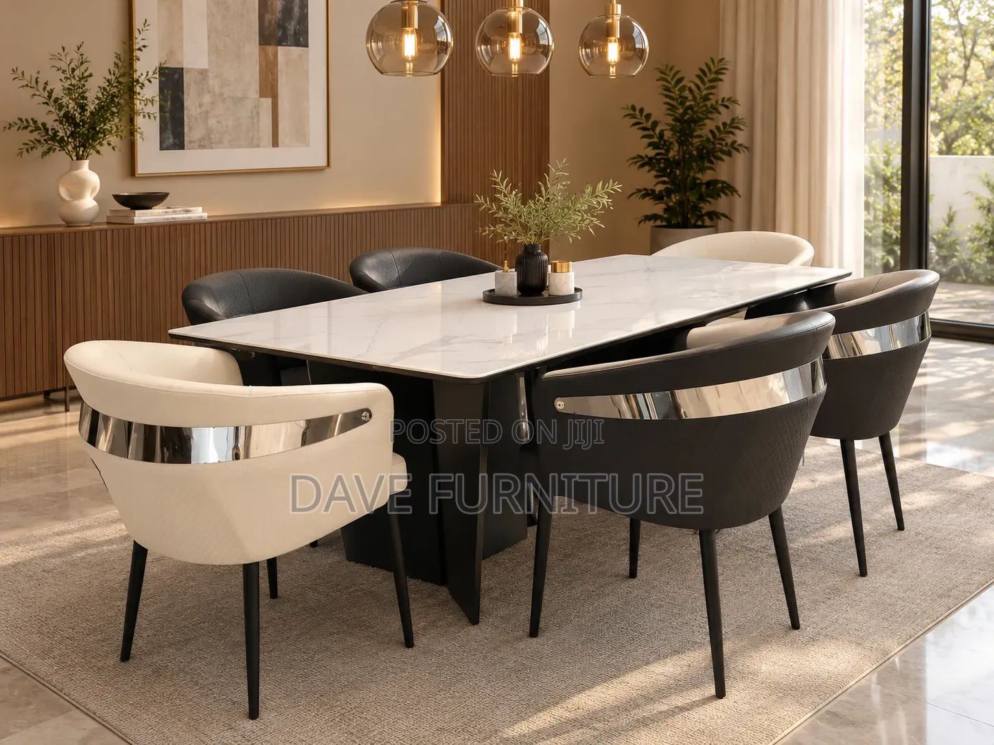 Unique Luxurious 6 Seater Dining Set