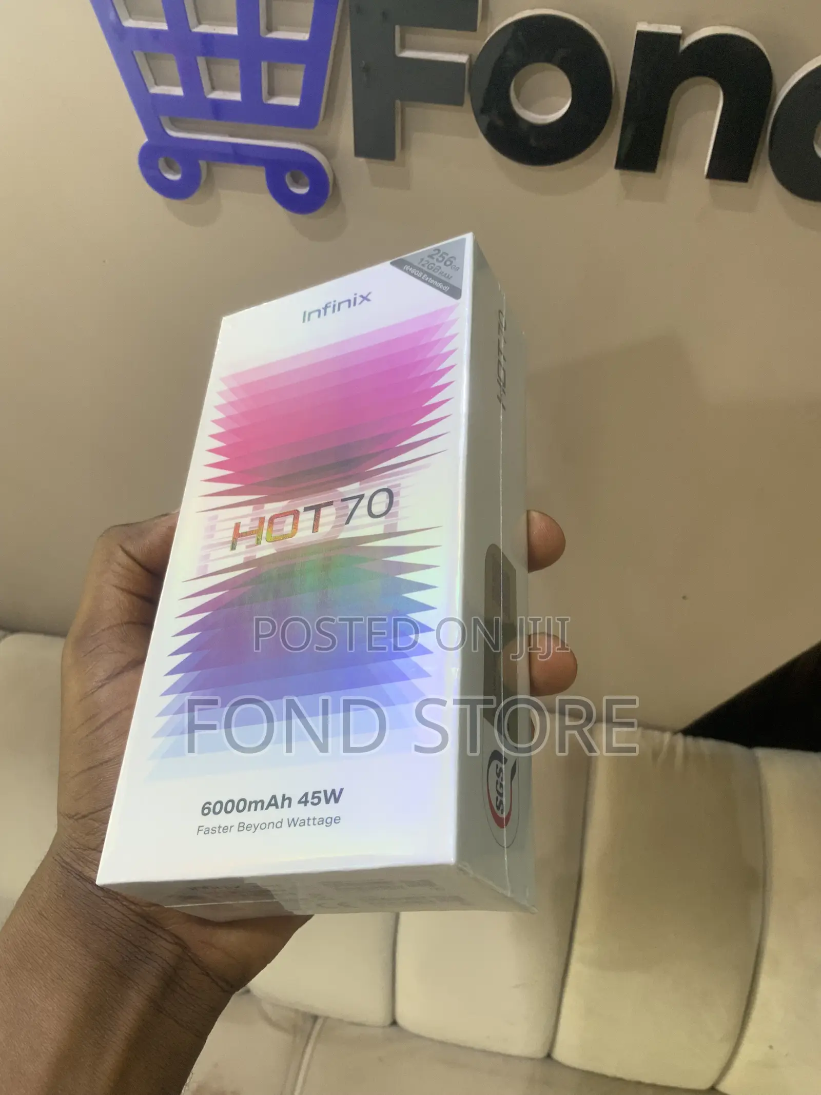 New Infinix Hot 70 256 GB White