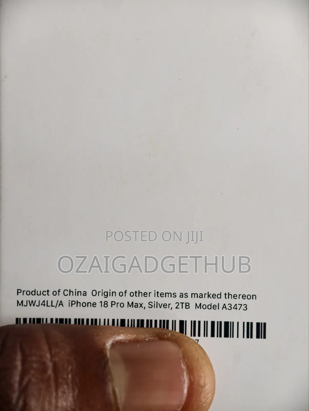 New Apple iPhone 18 Pro Max 2 TB White