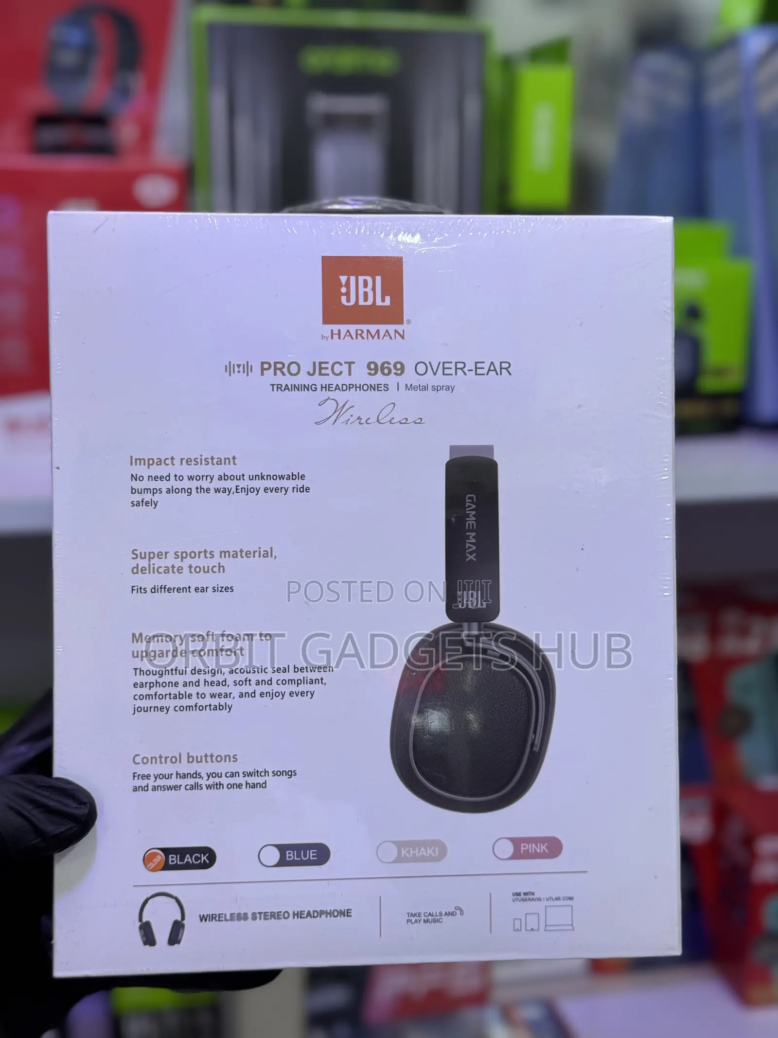 JBL Style Project 969 Wireless Headphones With External Microphone