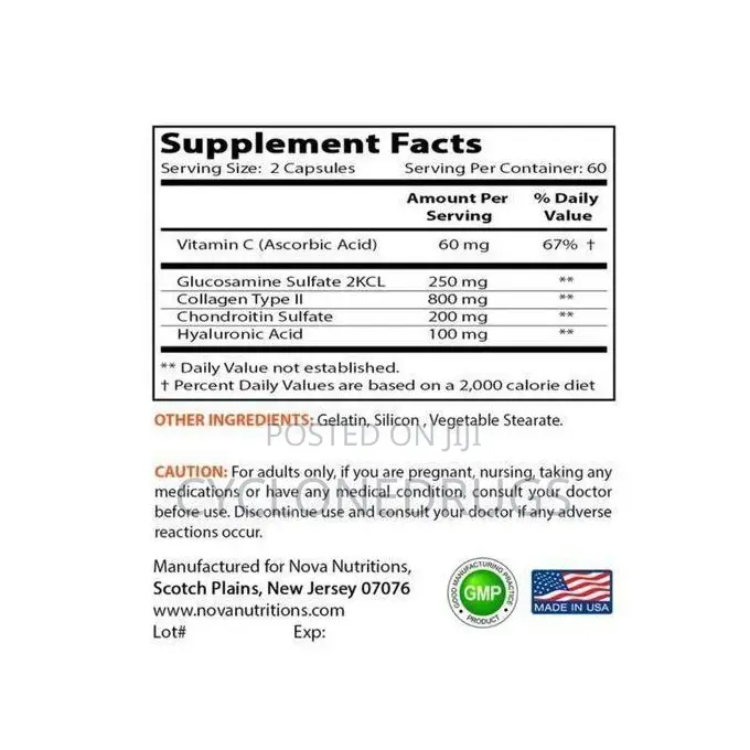Hyaluronic Acid 120 Capsules