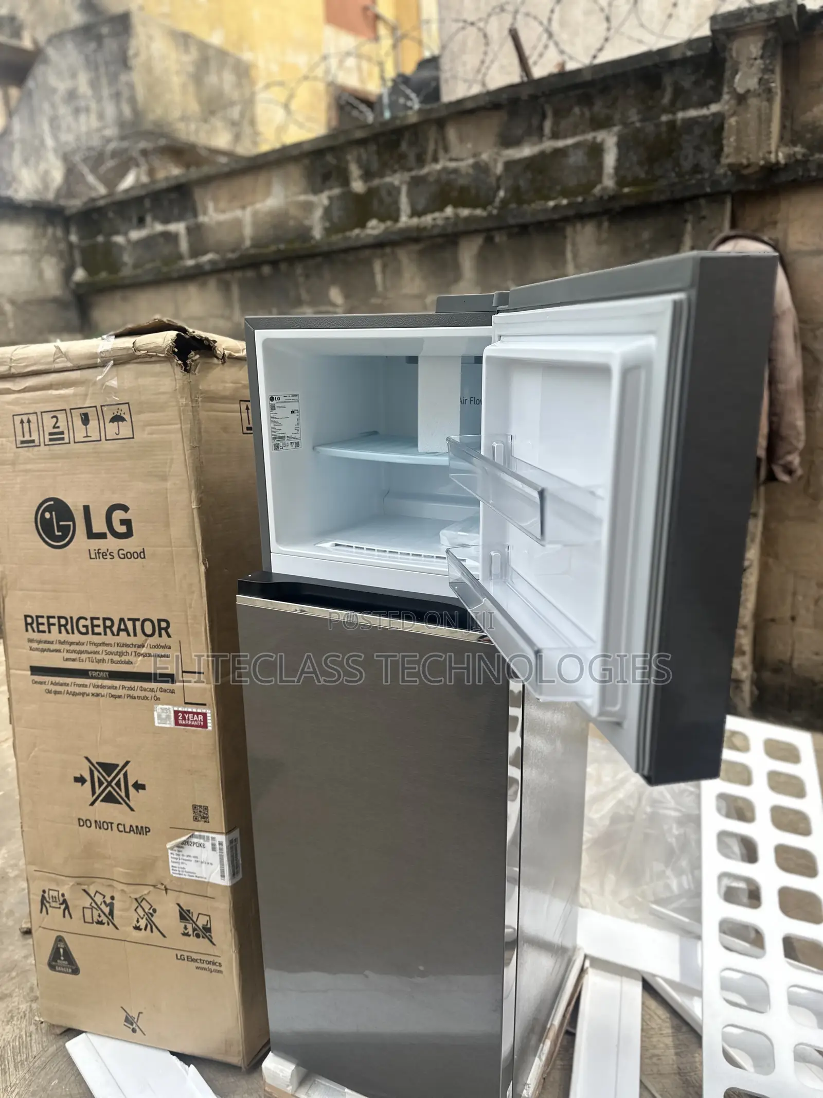 LG GL-B262PQKB Brand New 266 Litres Double Door Fridge