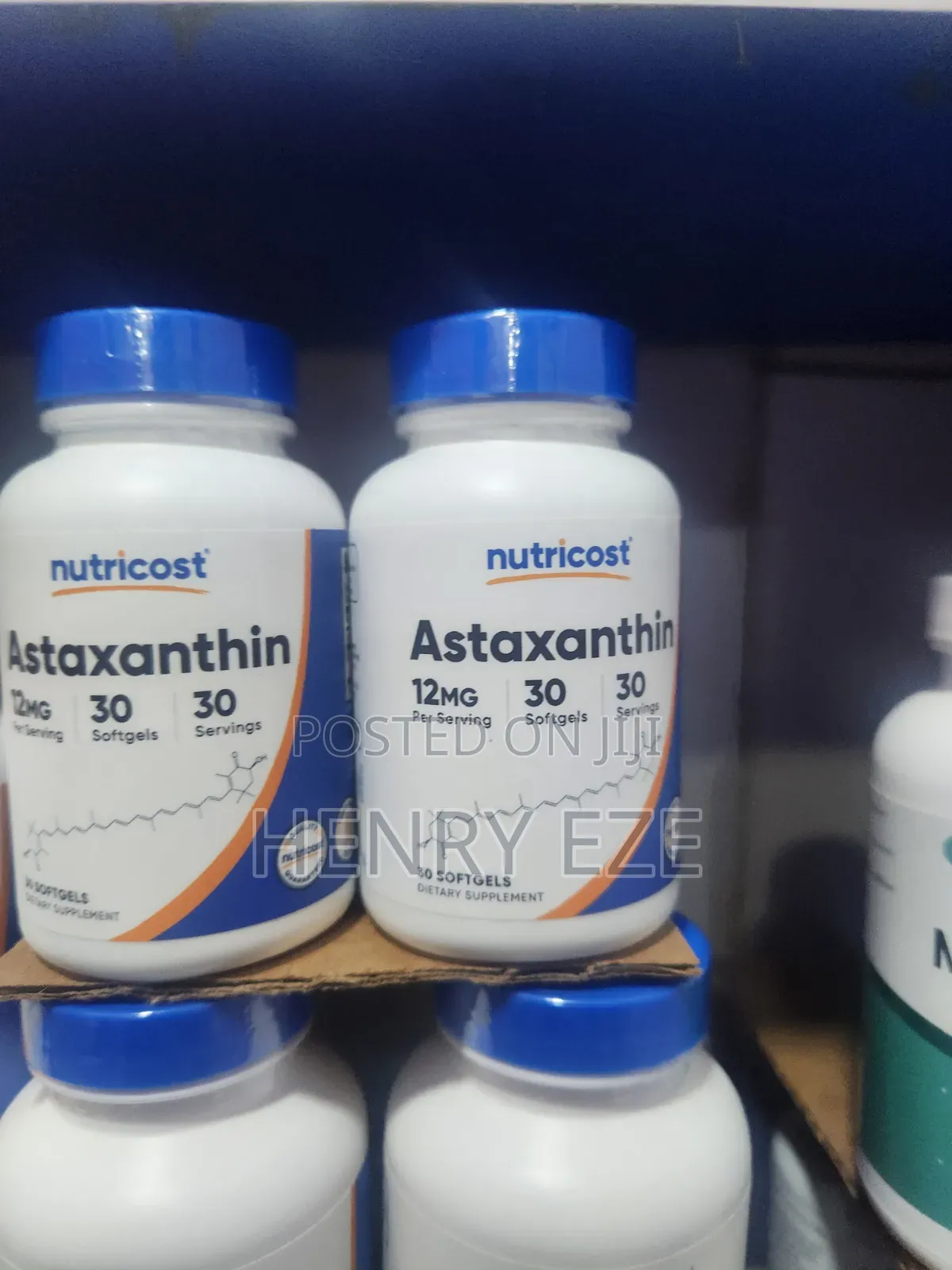 Nutricost Astaxanthin 12mg – Antioxidant Supplement, 30 Softgels