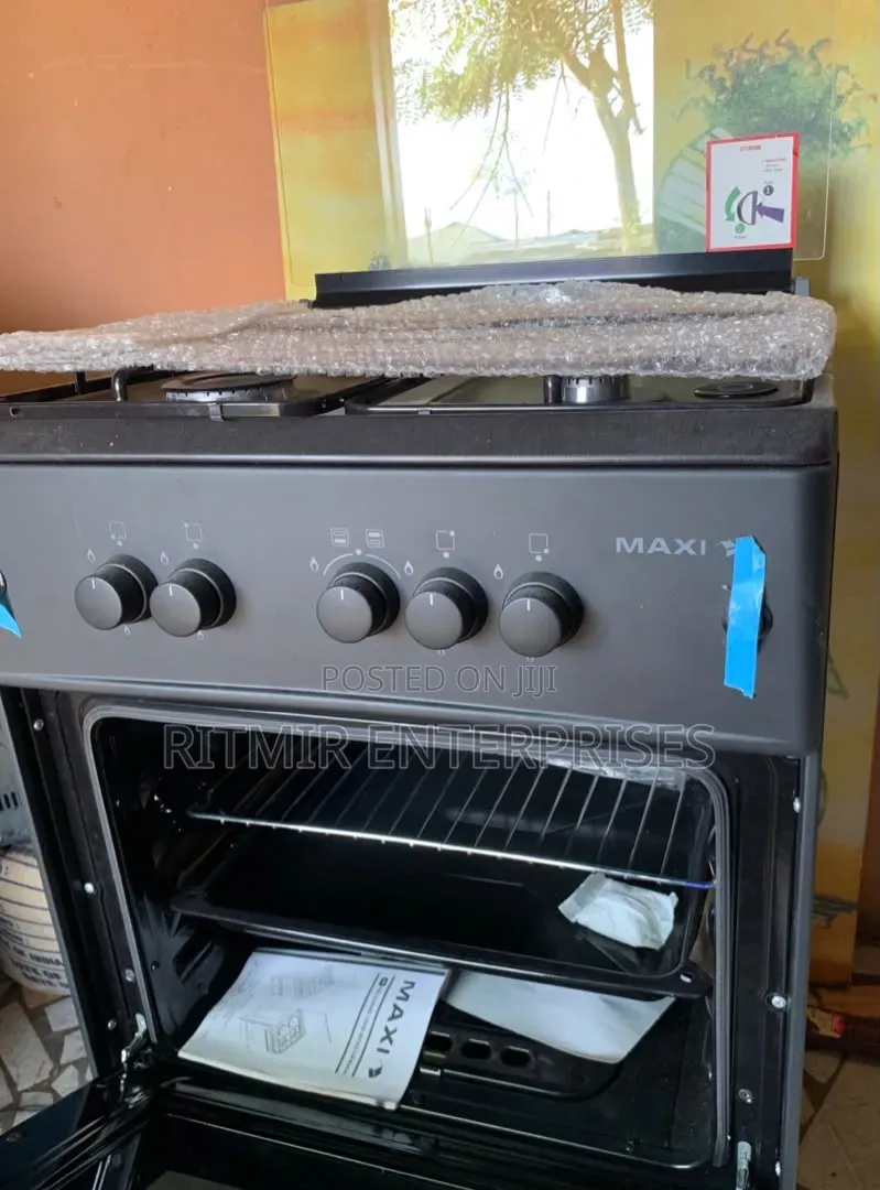 60x60 Maxi Black Gas Cooker