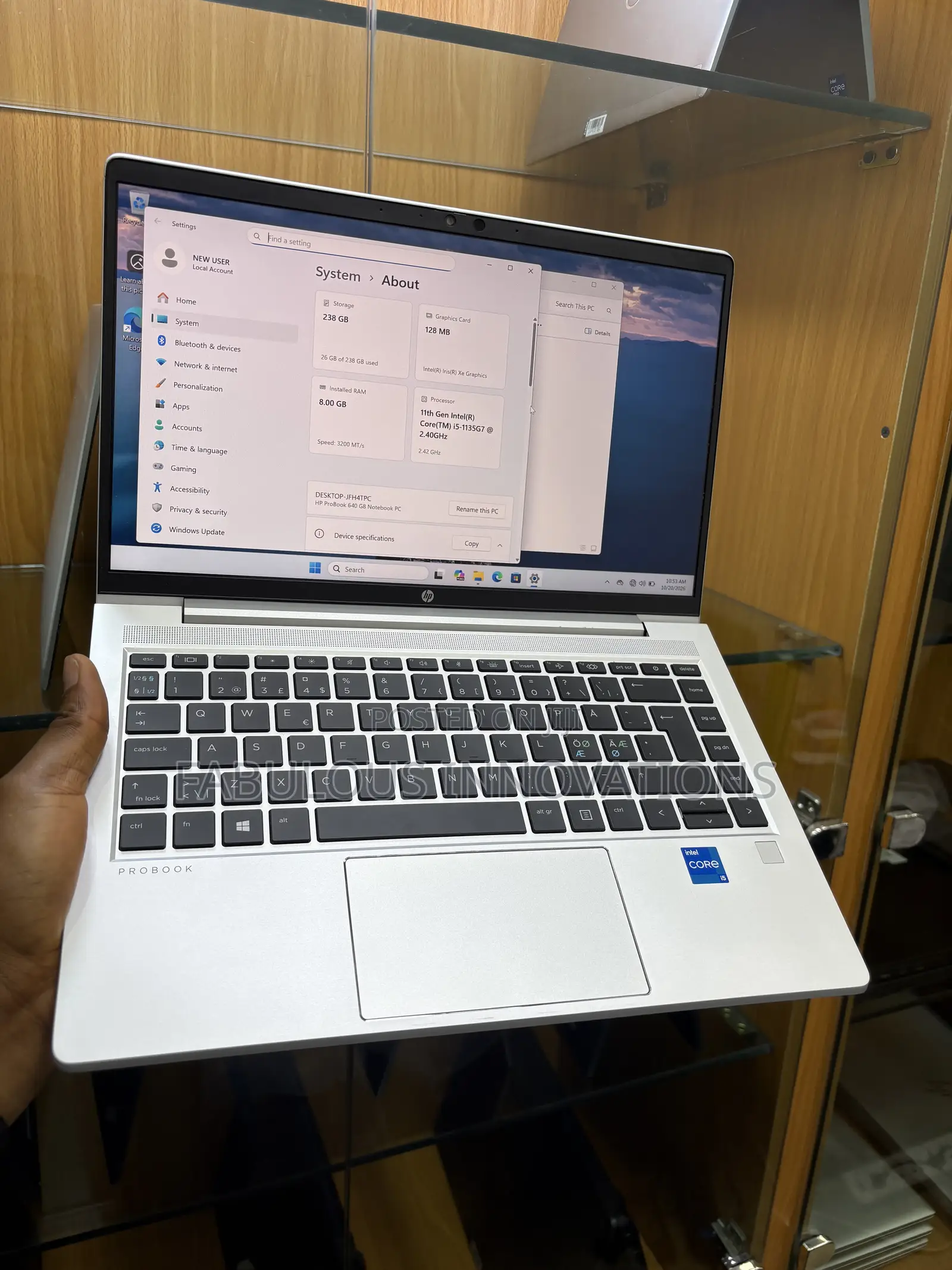 Laptop HP ProBook 640 G8 8GB Intel Core i5 SSD 256GB