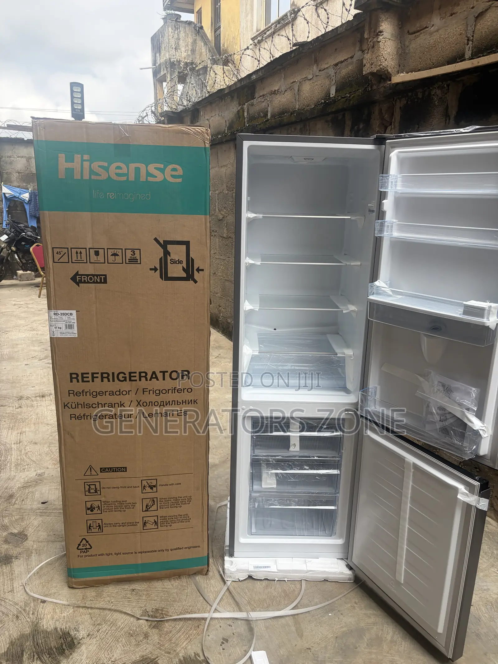 Hisense RD-35DCB 264l Silver Refrigerator With Lower Freezer Section