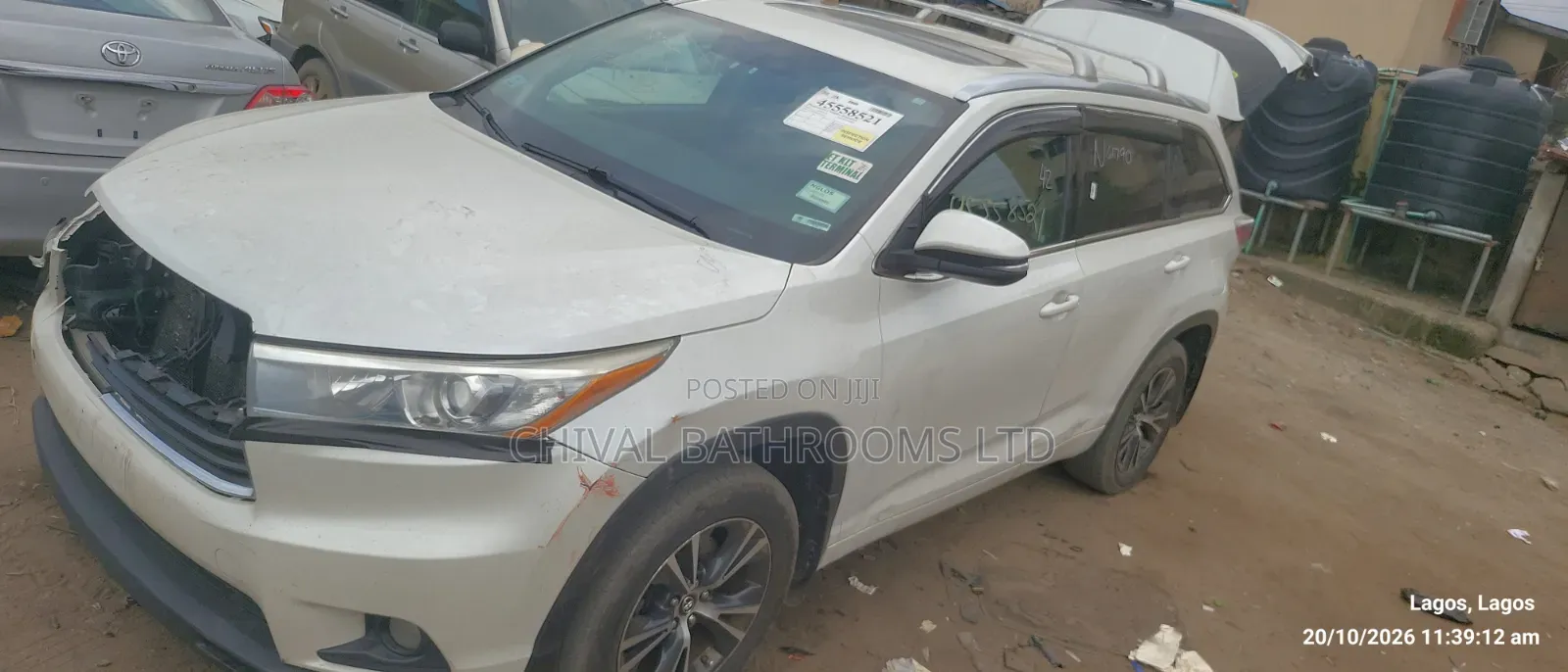 Toyota Highlander XLE 4x4 V6 (3.5L 6cyl 8A) 2017 White