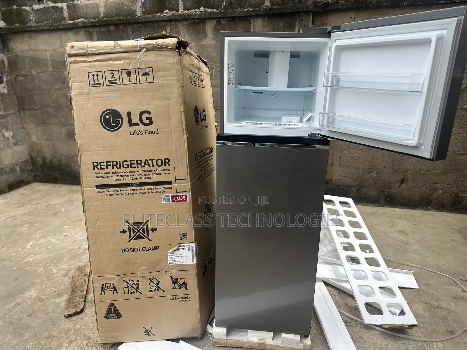 Modern LG GL-B262PQKB 266L Two-Door Smart Inverter Fridge