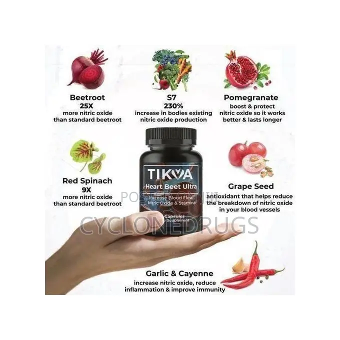 HEART BEET ULTRA Nitric Oxide Booster - 60 Capsules
