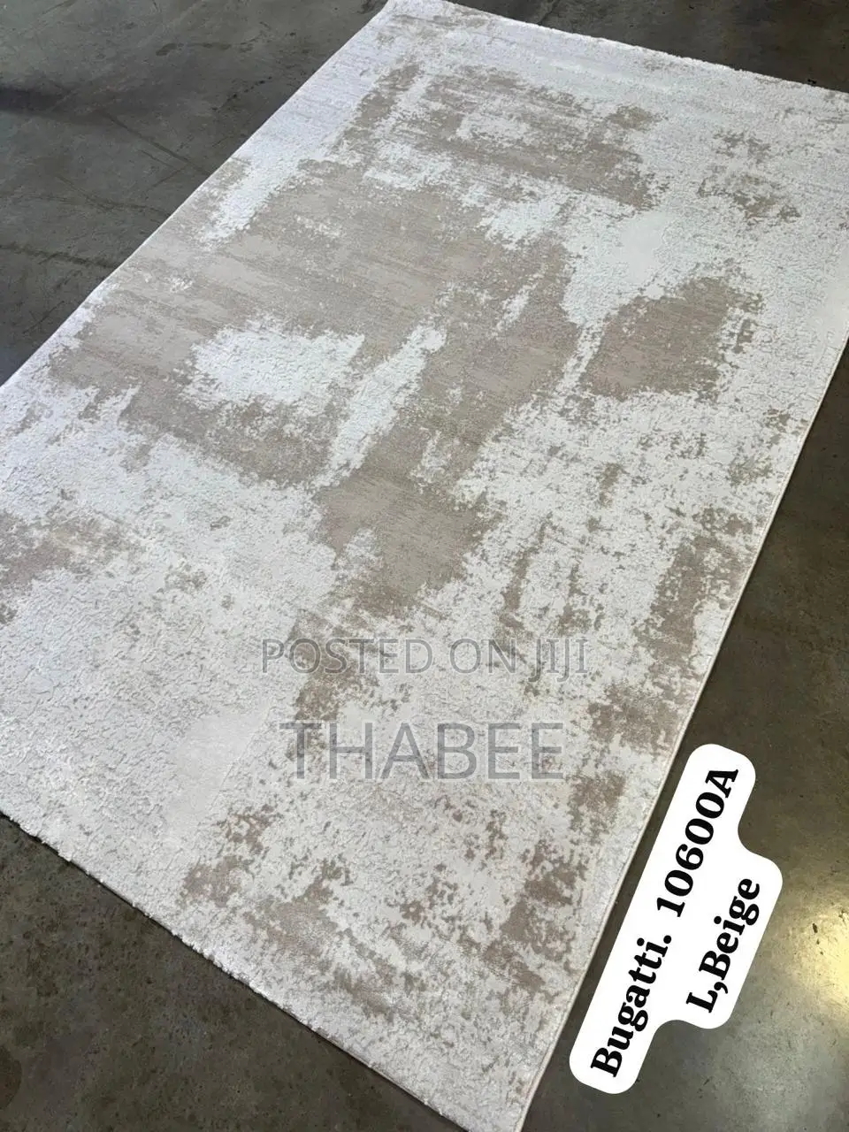 Turkish Center Rug 5x7ft Beige Nordic