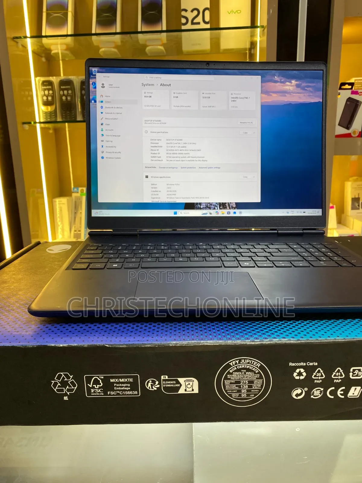 Laptop Alienware 16 Aurora 32GB Nvidia SSD 1T
