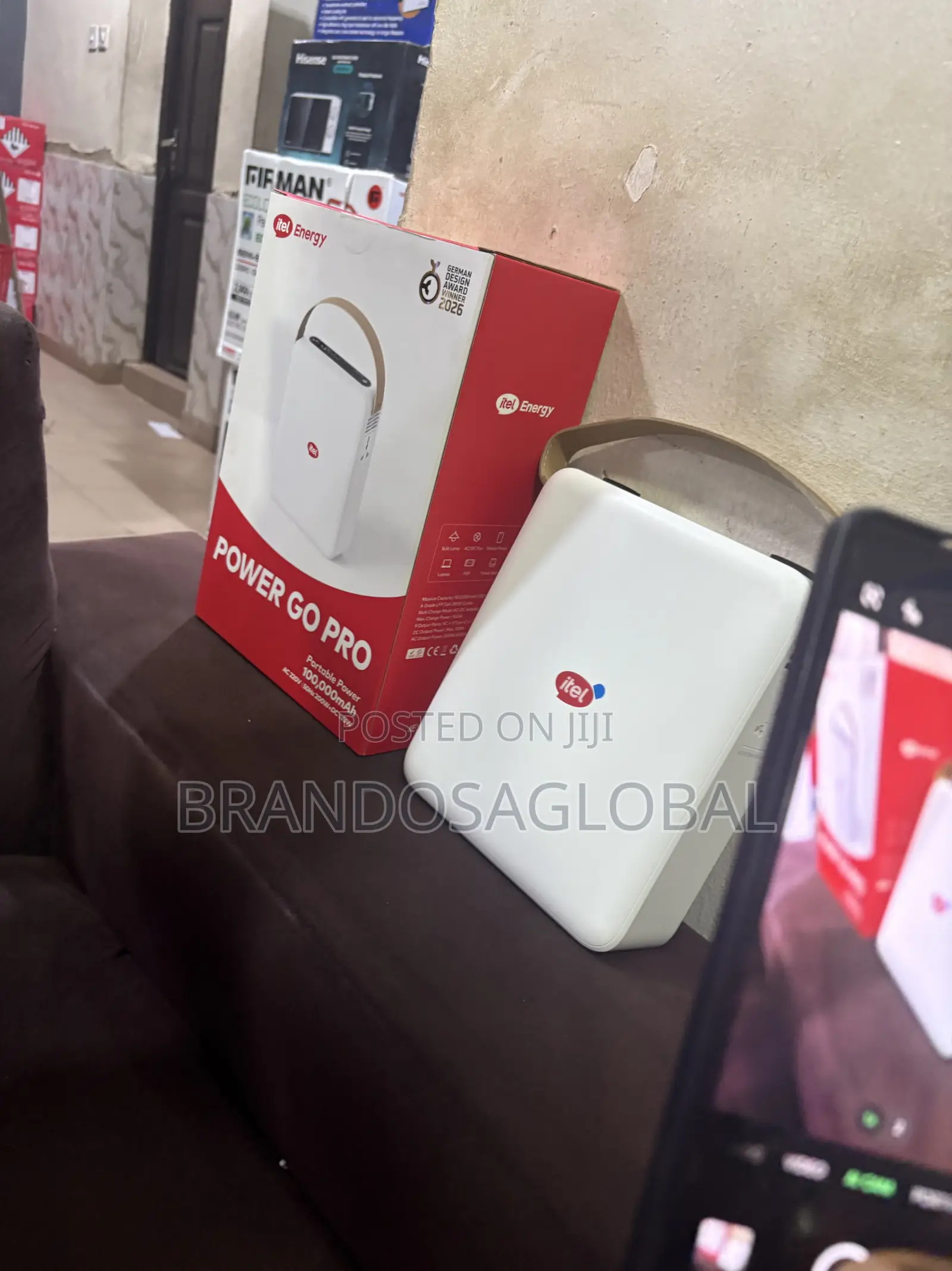 Itel Energy Power Go Pro 100000mAh Portable Power Accessory