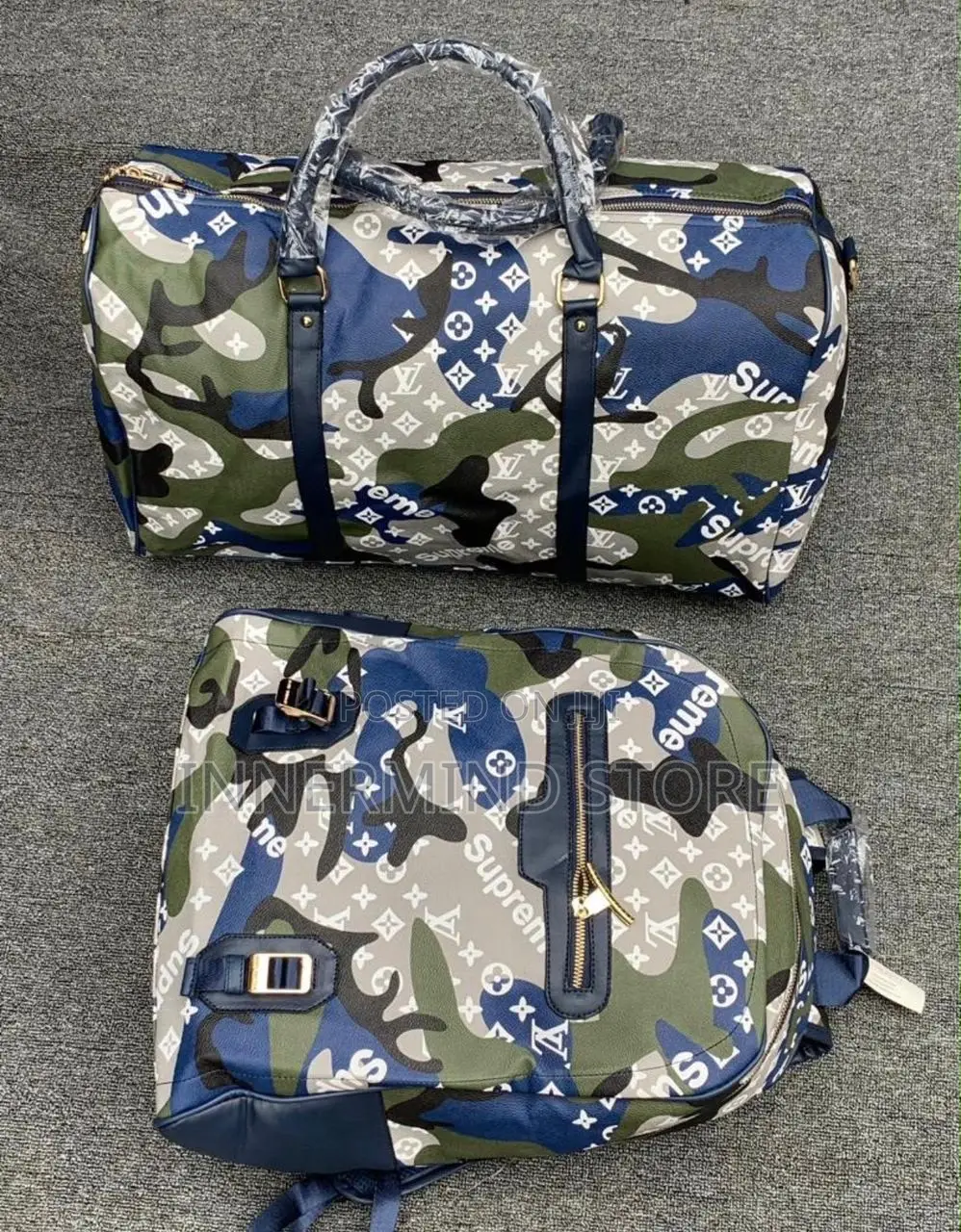 High Quality Louis Vuitton Combo Bagpack and Duffle Bag