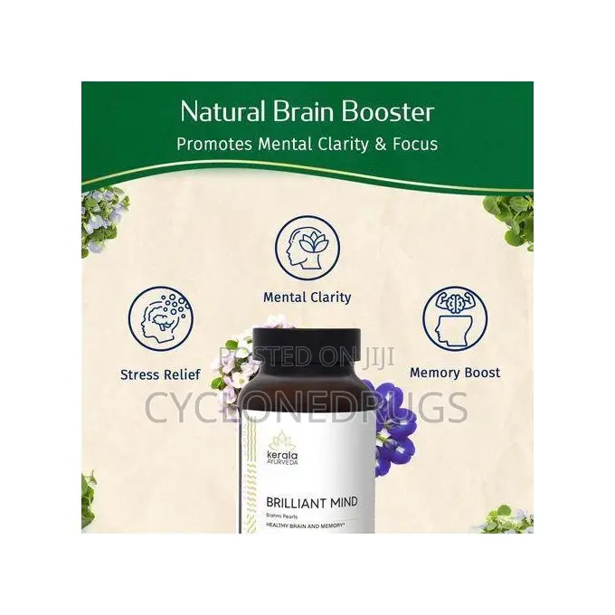 Brahmi (Bacopa Monnieri) Pearls - 60 Caps Brain Health, Memory & Focus