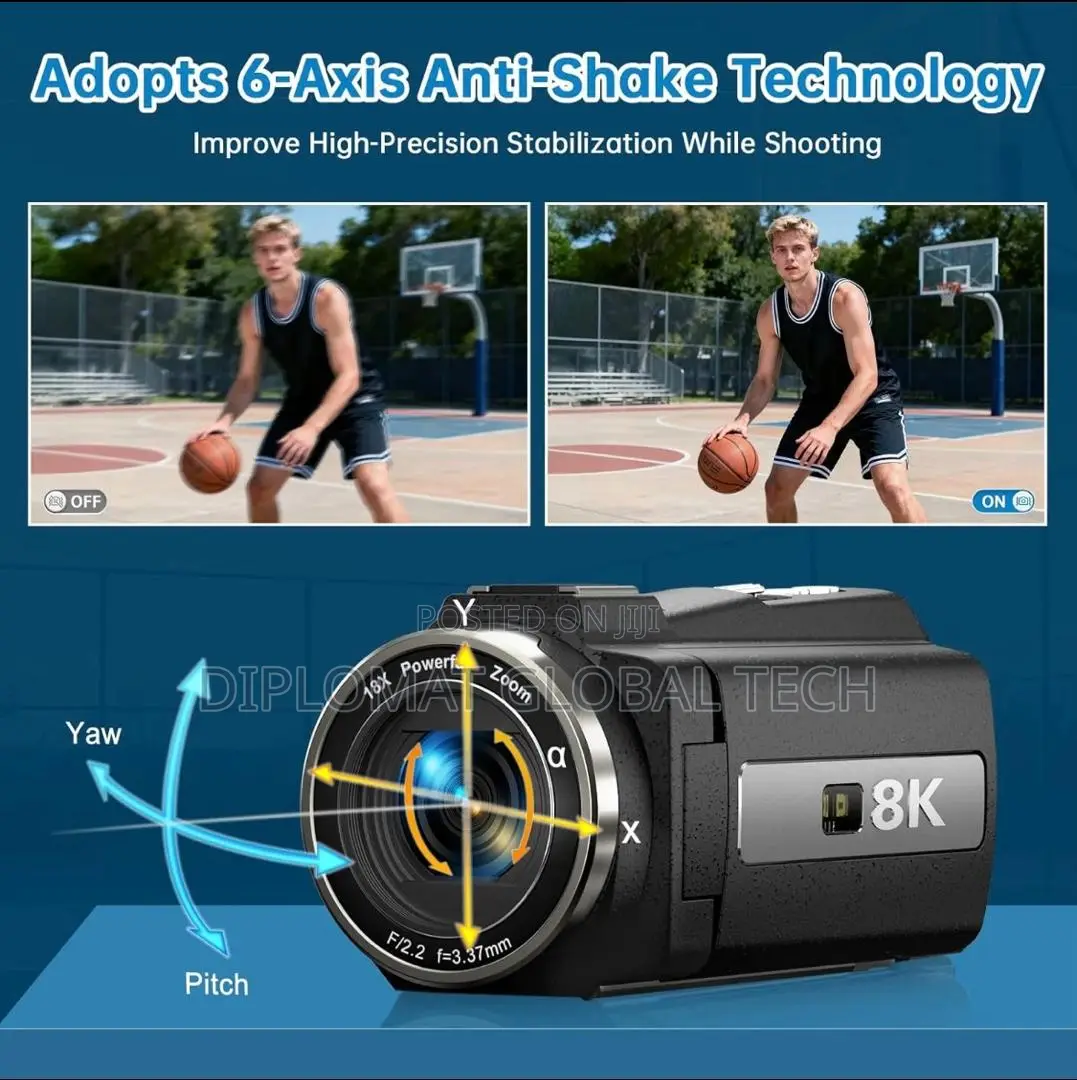 Hdv255k 8k Video Wi-Fi Camera Camcorder 2025 Latest 88mp Ultra HD