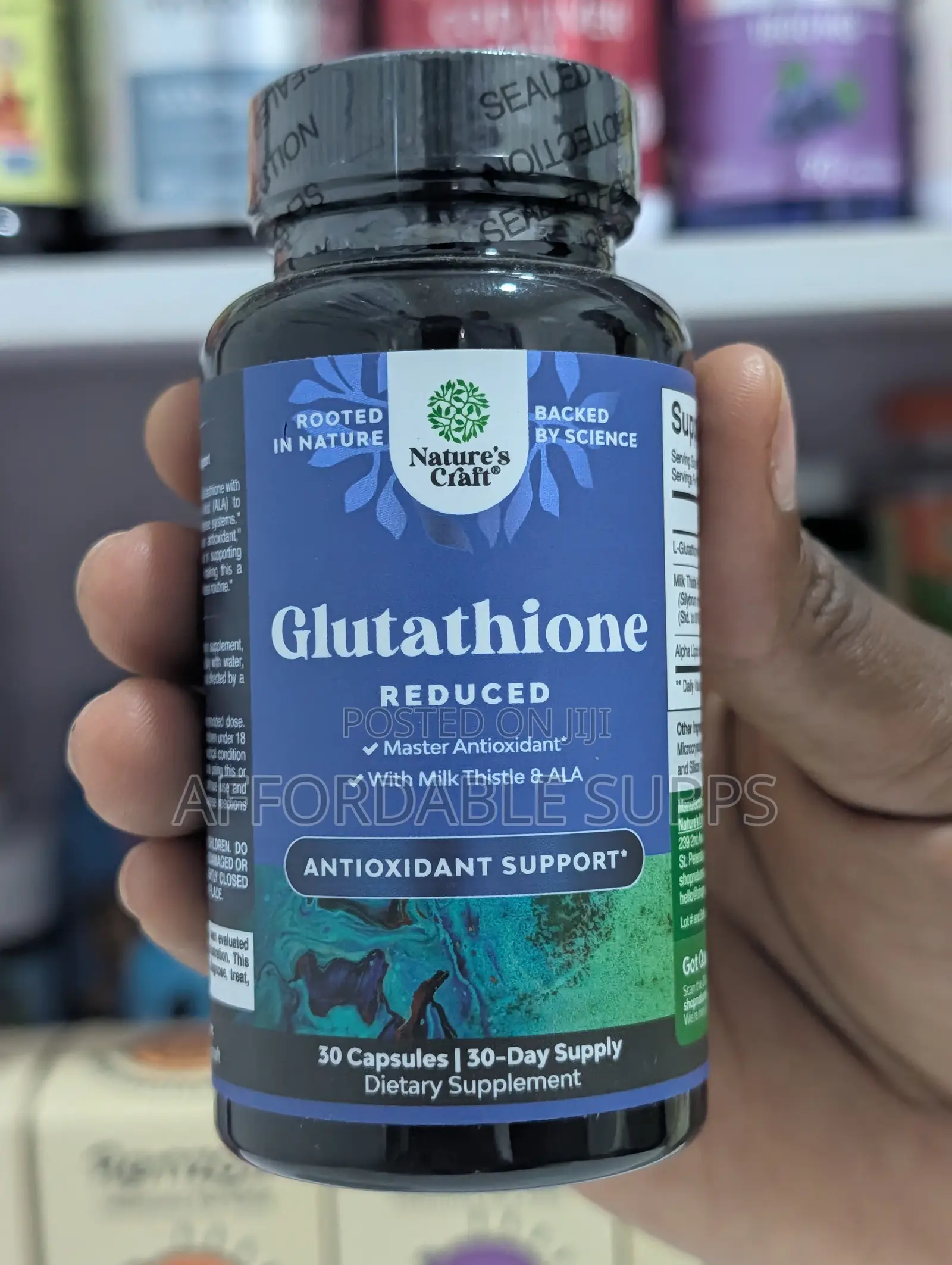 Nature's Craft Glutathione 500mg – 30 Capsules