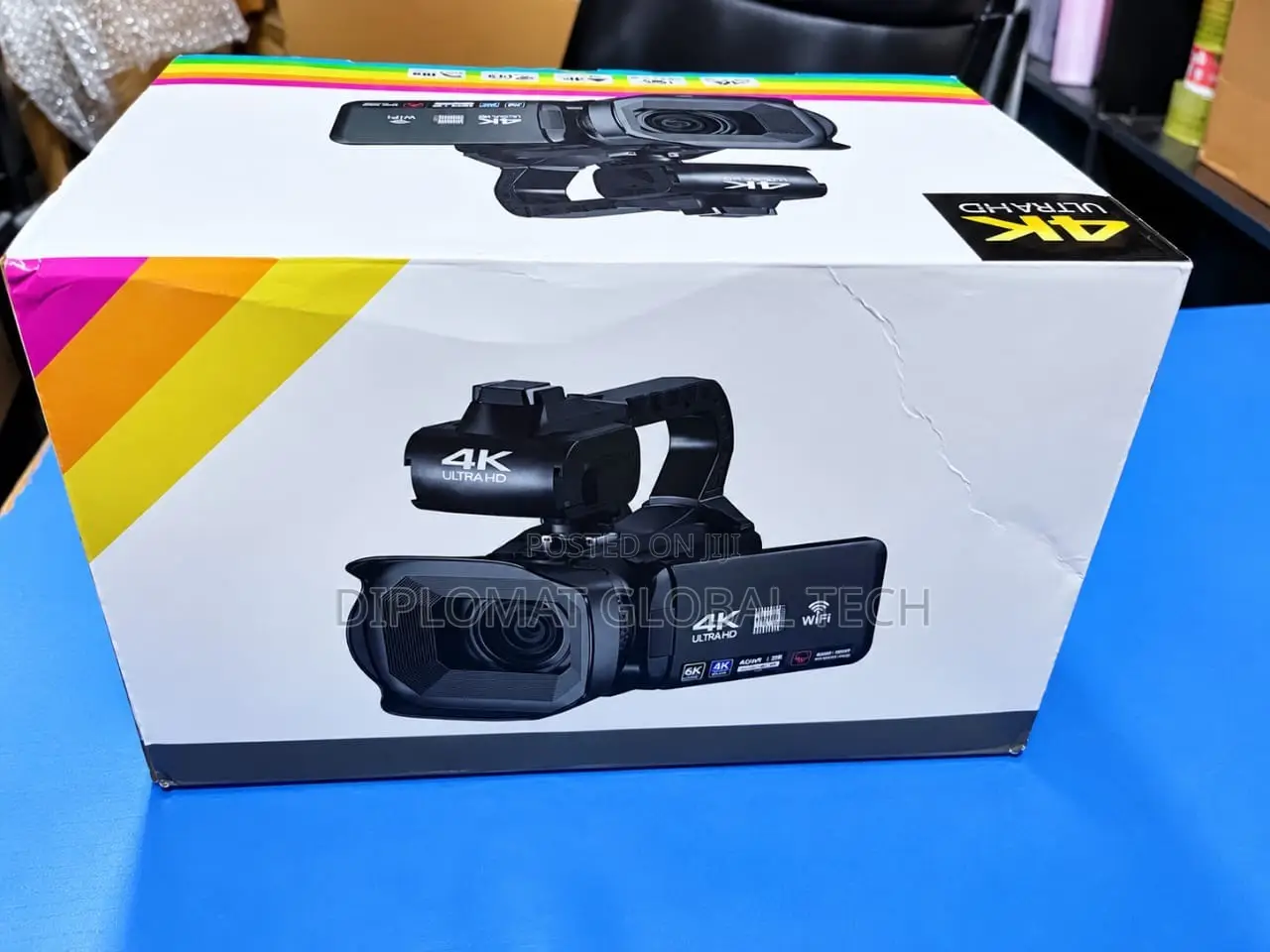 Acurva 4k Video Camera Camcorder, 64mp 60fps18x WI-FI Vlogging Camera