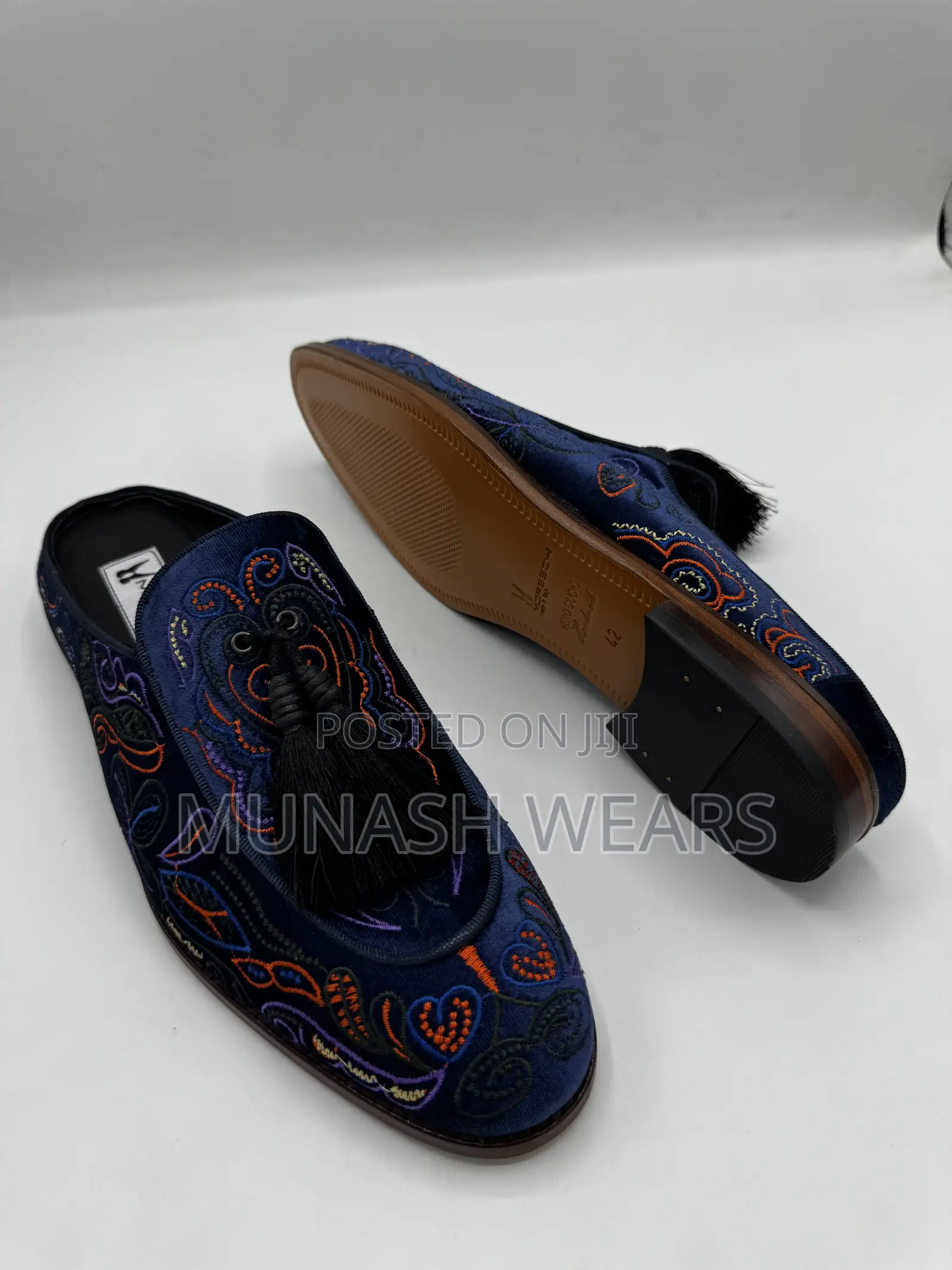 Italian Moreschi Blue Half Shoe 40-46