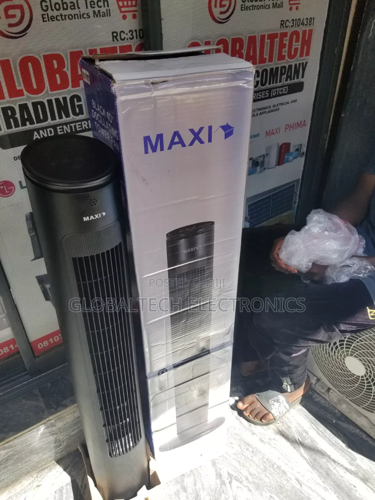 Maxi Tower Fan 40 Inch Black (10-22jrb)
