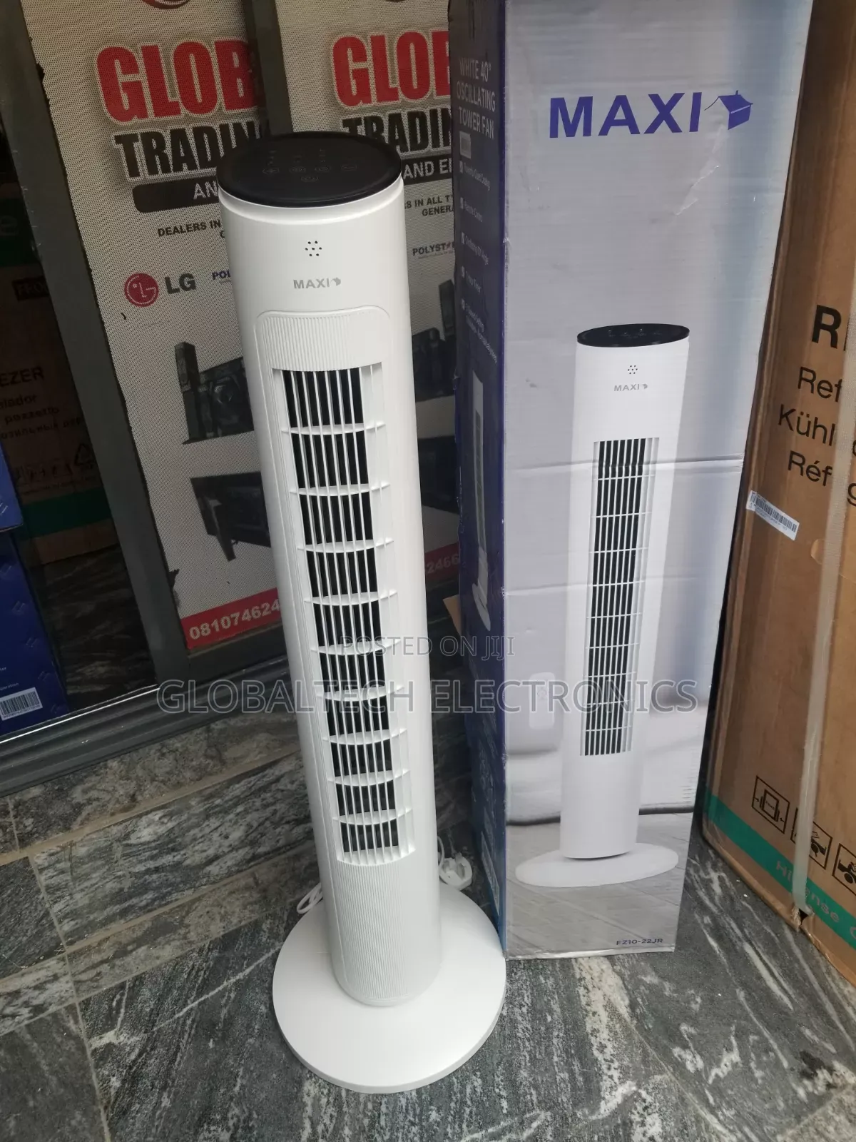 Maxi Tower Fan 40 Inch White (10-22jr)
