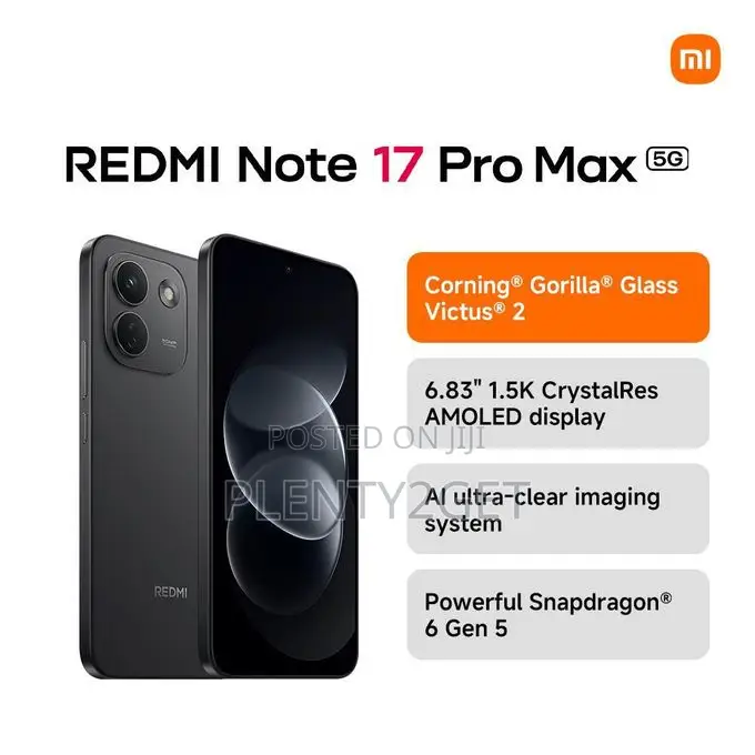 New Xiaomi Redmi Note 17 256 GB Black